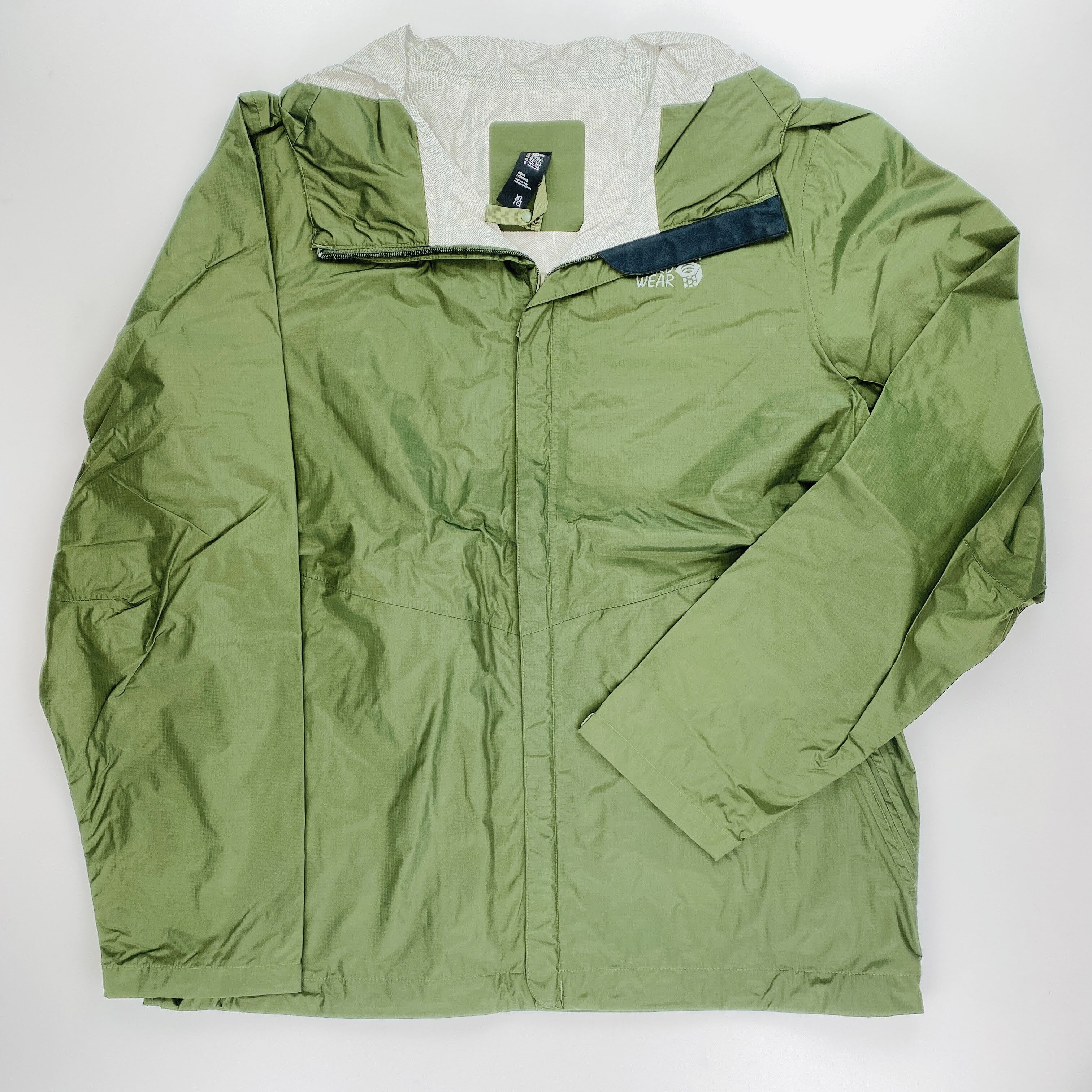 Olive rain jacket on sale mens