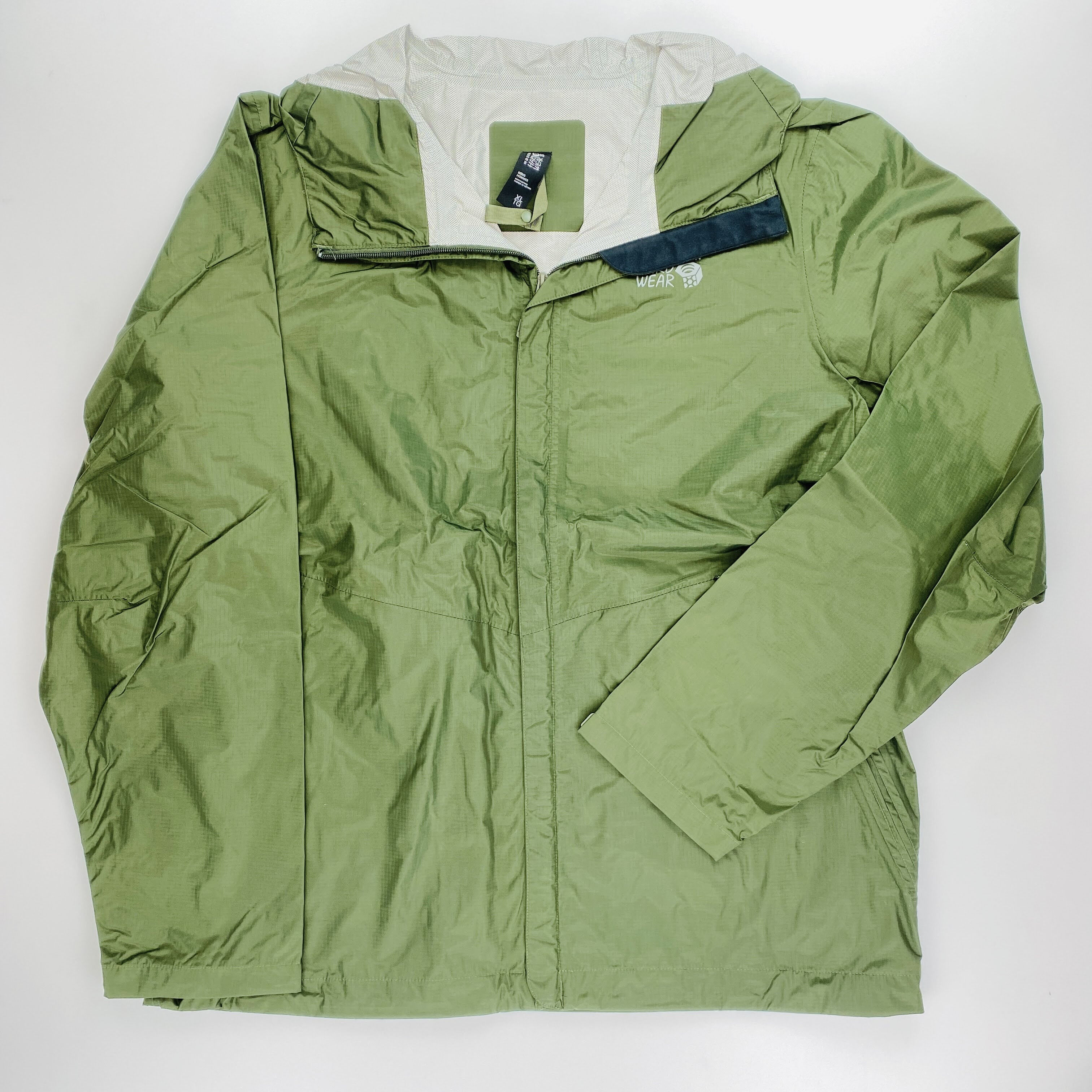 Mountain Hardwear Acadia Man Jacket - Tweedehands Regenjas - Heren - Olijfgroen - XL | Hardloop