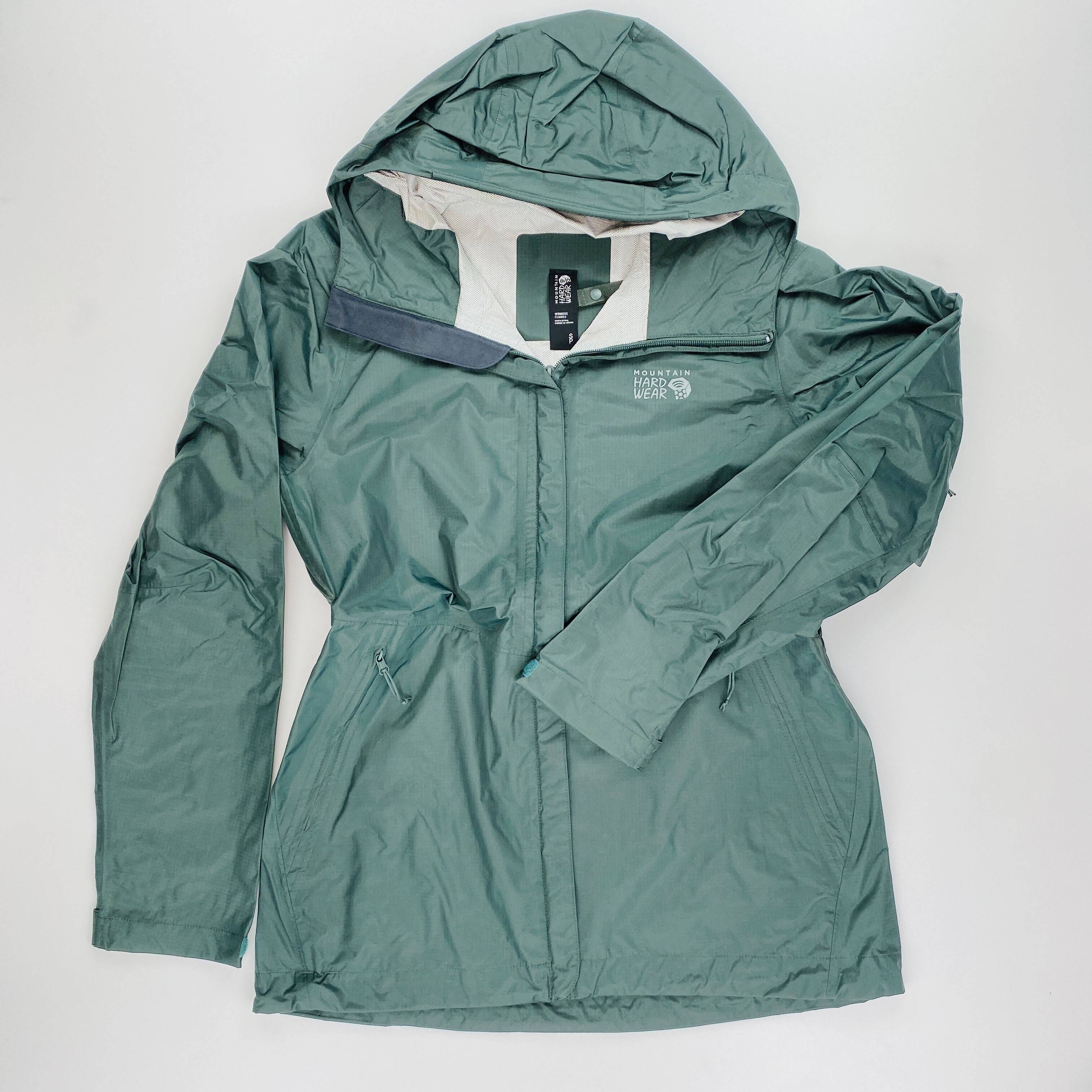 Mountain Hardwear Acadia Woman Jacket - Tweedehands Regenjas - Dames - Groente - S | Hardloop