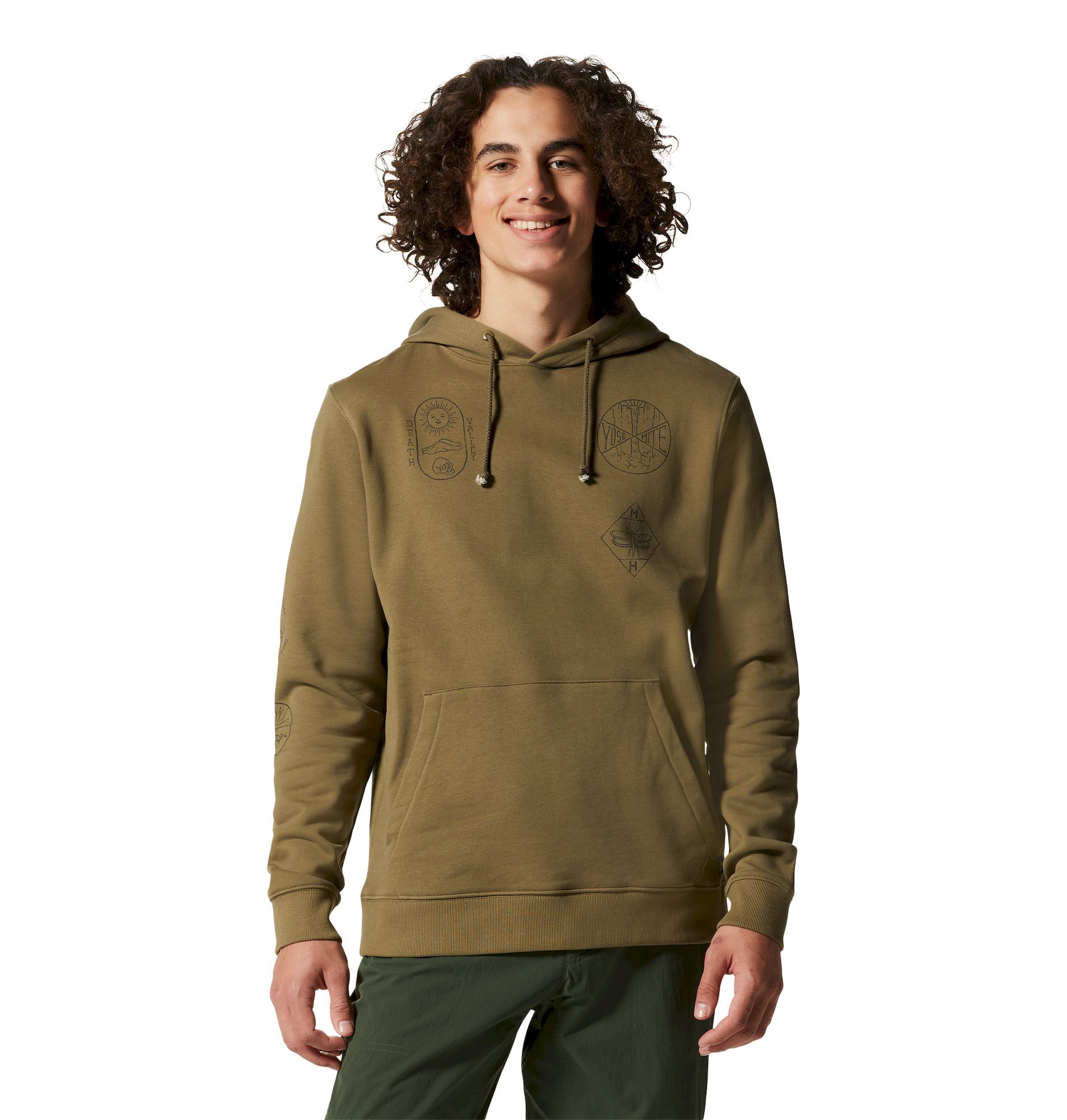 Mountain Hardwear CA National Parks Badges Pullover Hoody - Bluza z kapturem męska | Hardloop