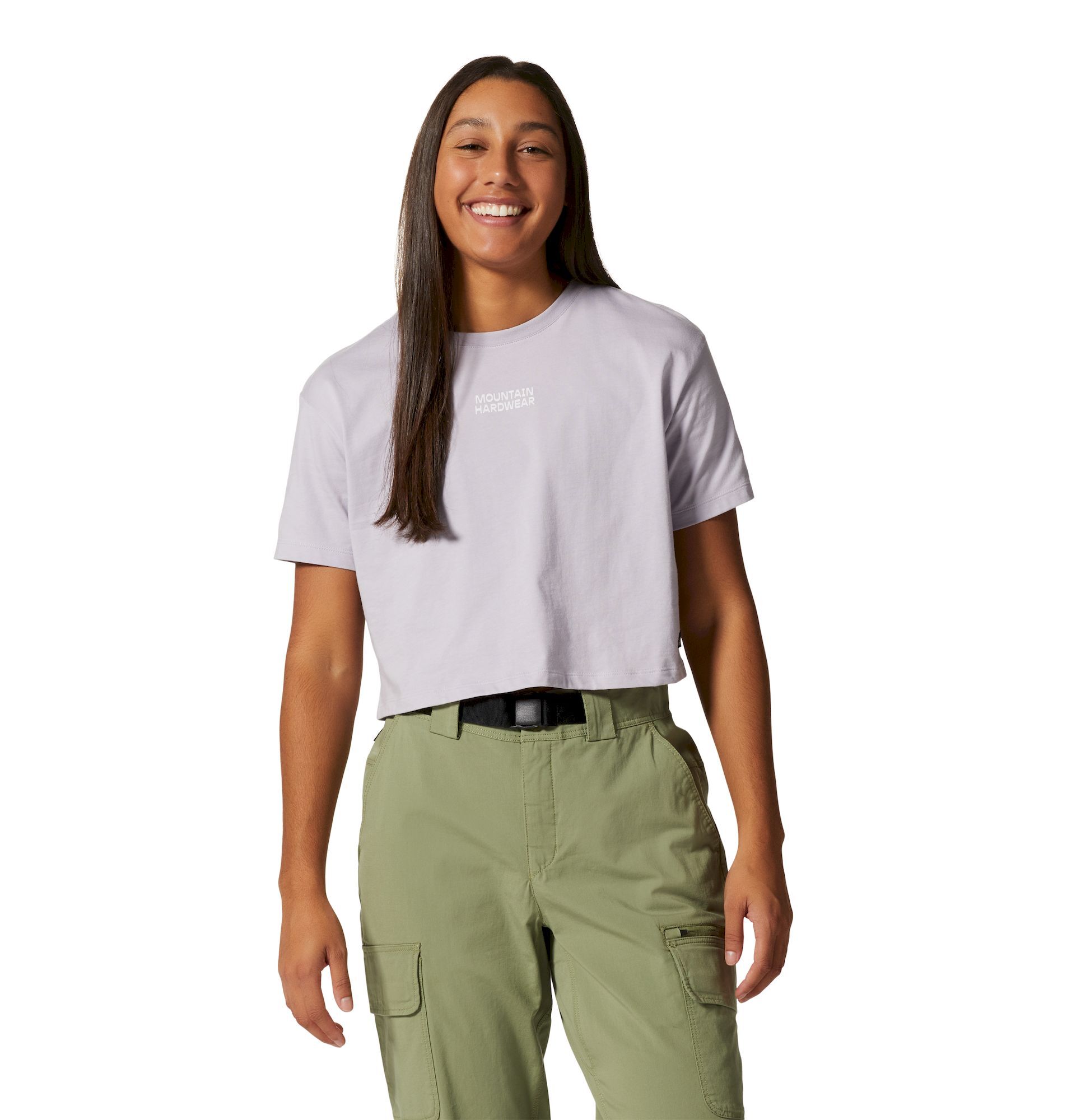 Mountain Hardwear Logo Crop Short Sleeve - T-shirt - Dam | Hardloop