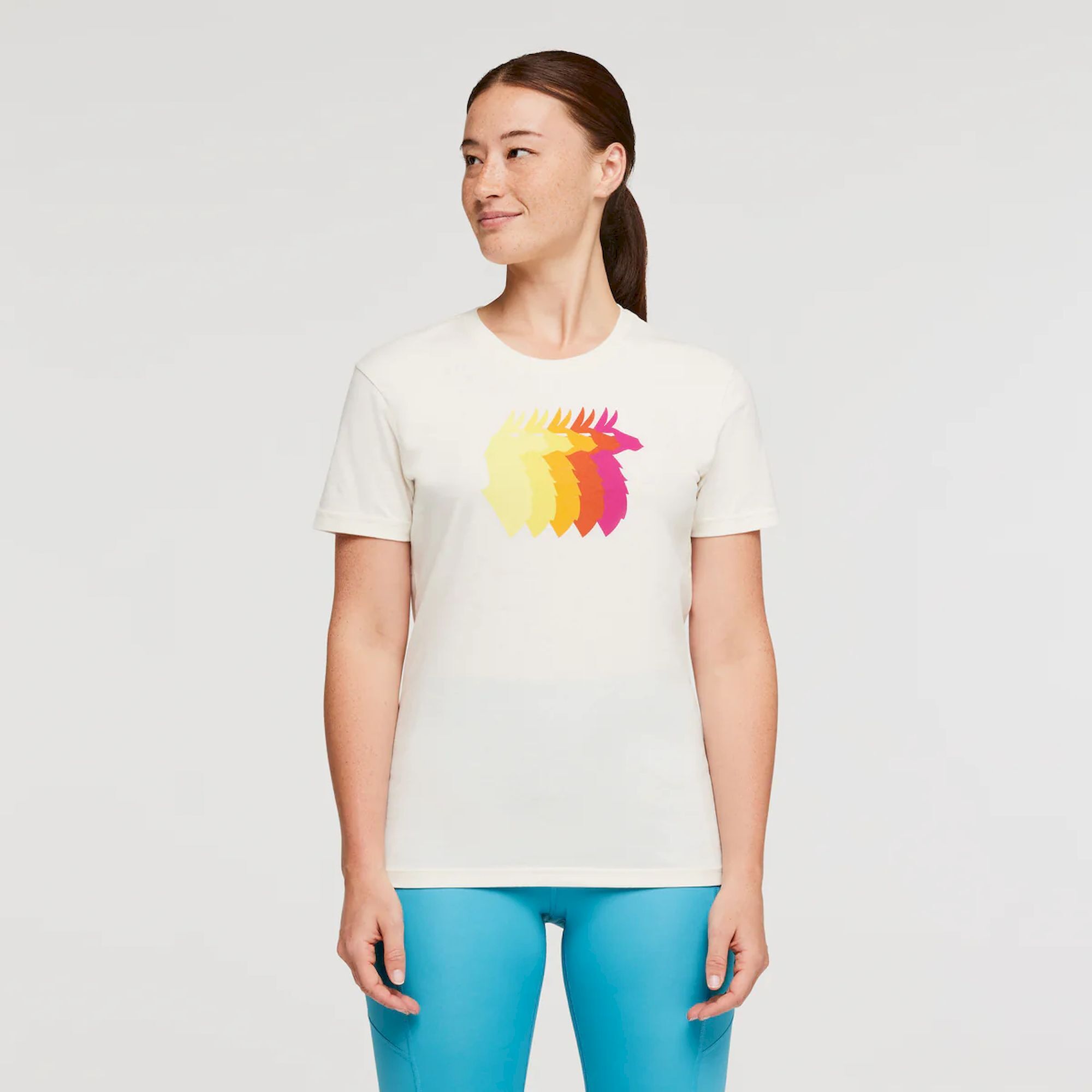Cotopaxi Llama Sequence Organic T-Shirt - T-paita - Naiset | Hardloop