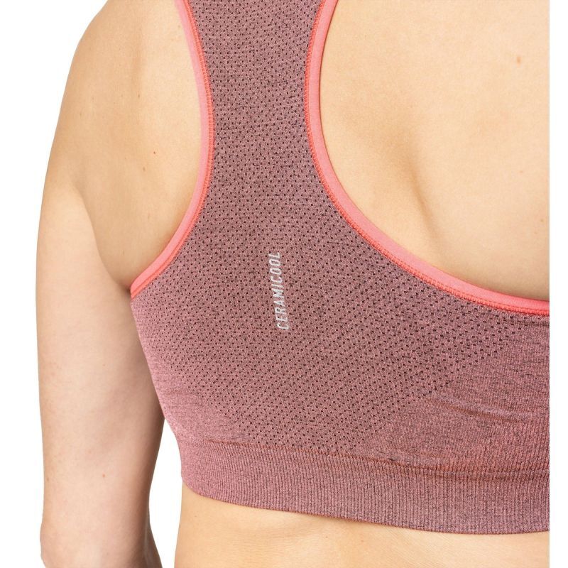 Odlo Seamless Medium Ceramicool Sports Bra Women - sharp green melange