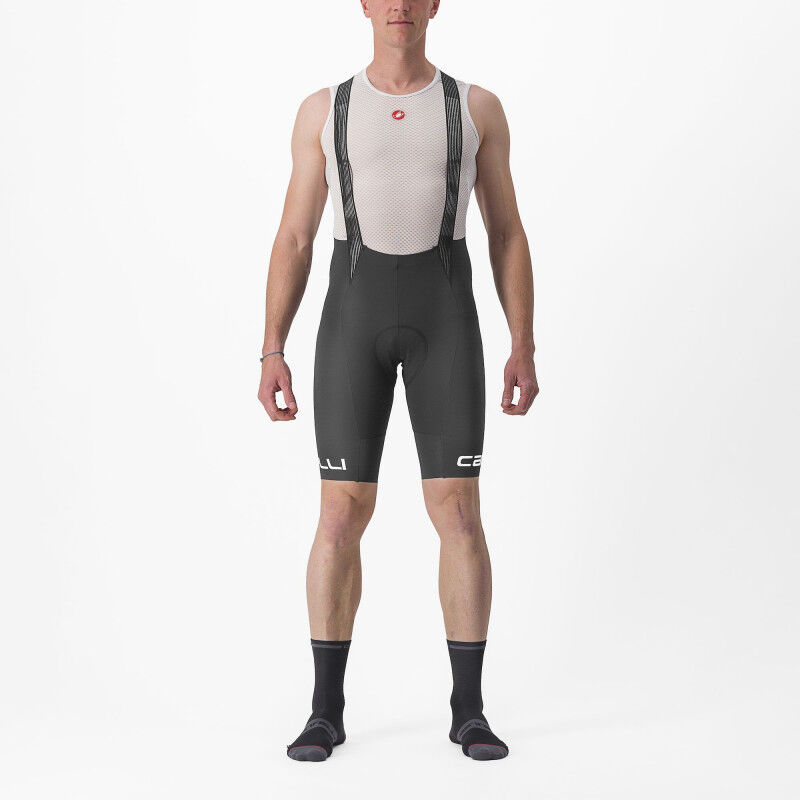 Short Vélo Vintage Castelli Taille M - Noir, Nylon élasthanne Avec Rembourrage
