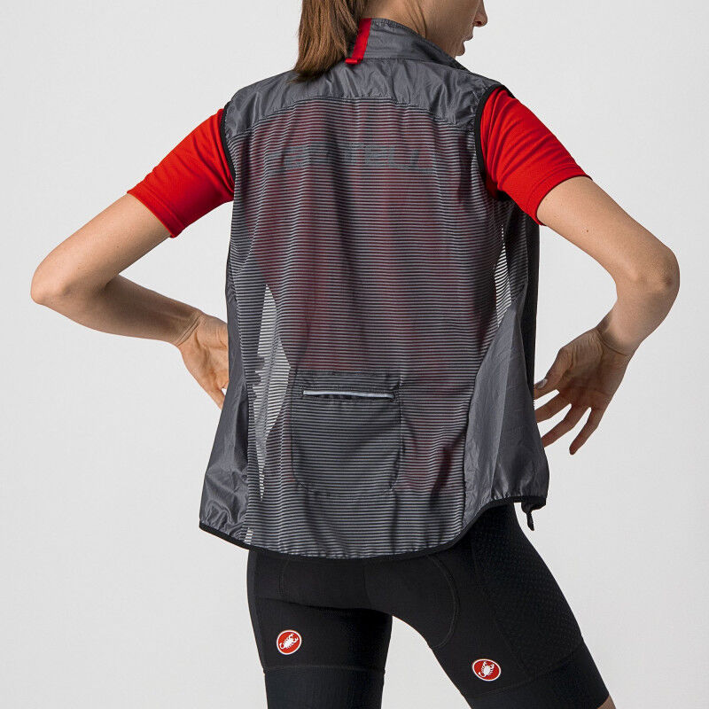 CASTELLI Aria W Vest - Gilet Sportivo Donna In Microfibra Antivento Con Retro In Rete Elastica - copertina