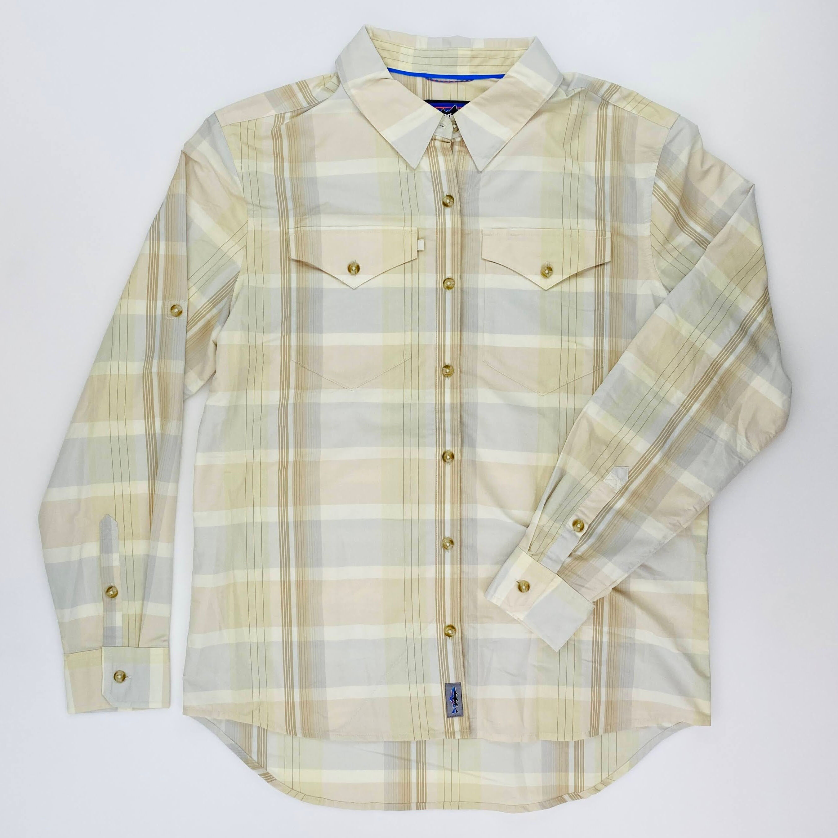 Patagonia W's L/S Sun Stretch Shirt - Pre-owned Skjorte - Damer - Beige - S | Hardloop