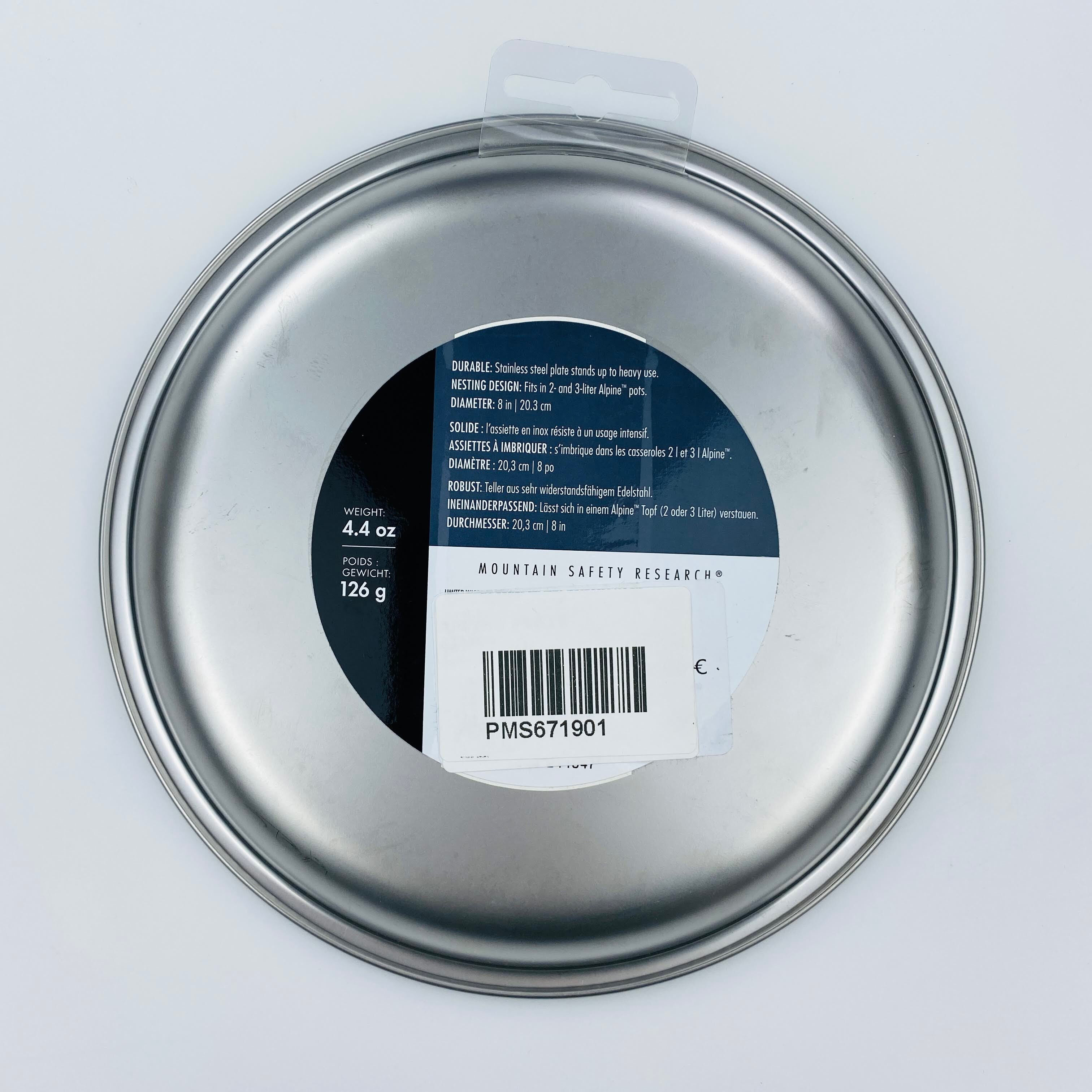 MSR Alpine Plate - Pentola di seconda mano - Grigio - 20 cm | Hardloop