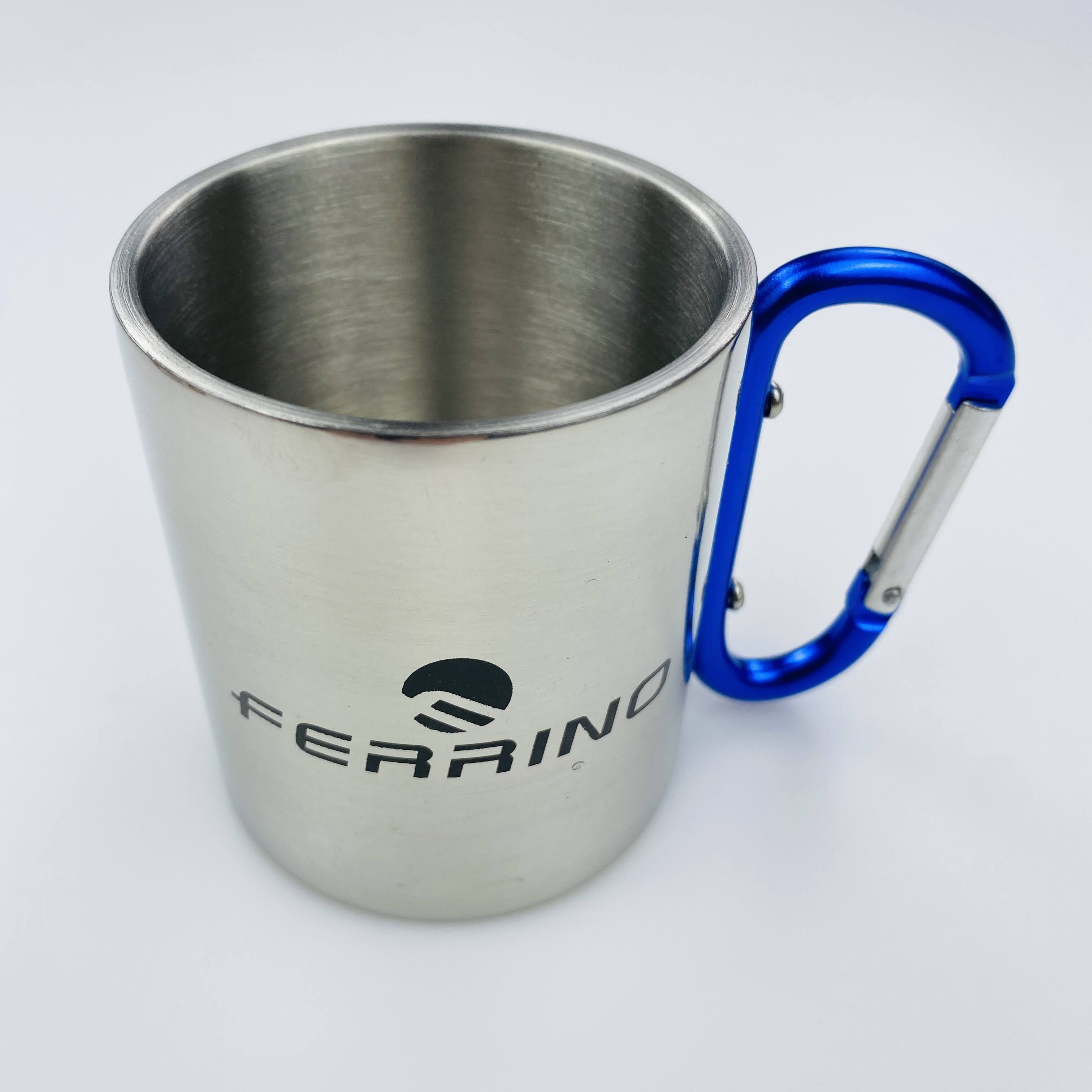 Ferrino Inox Cup - With Carabiner - Tweedehands Opvouwbeker - Grijs - Unieke maat | Hardloop
