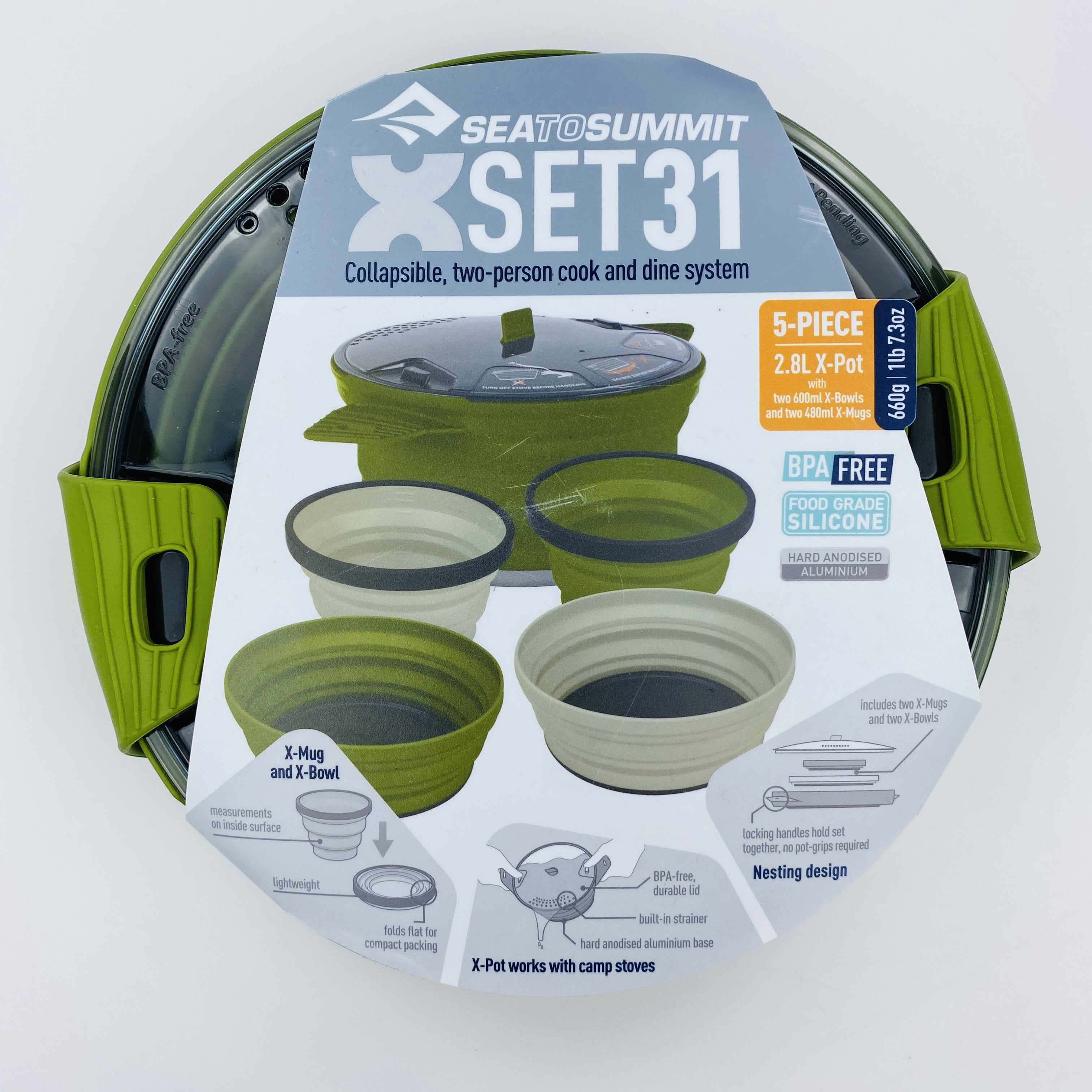 Sea To Summit X Set C - Seconde main Casserole - Vert olive - 2,8 L | Hardloop