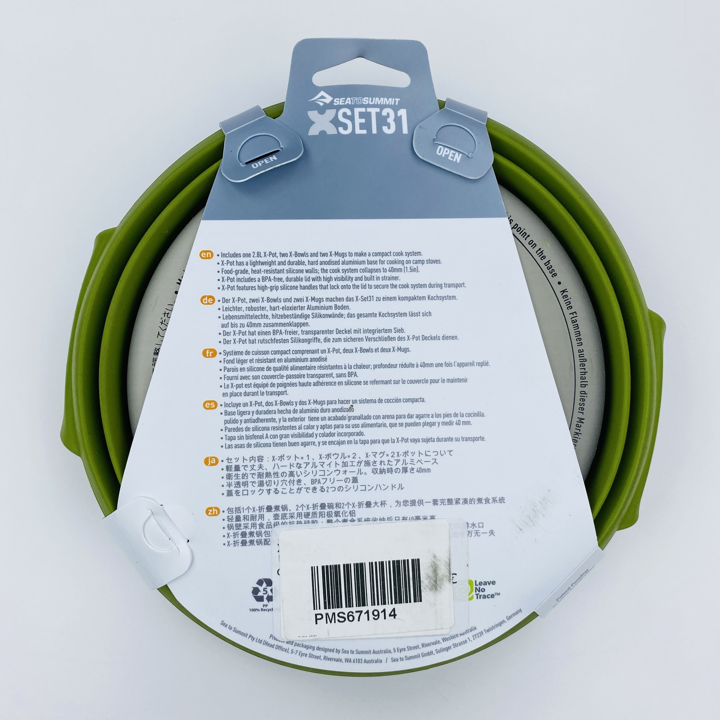 Sea To Summit X Set C - Pentola di seconda mano - Verde oliva - 2,8 L | Hardloop