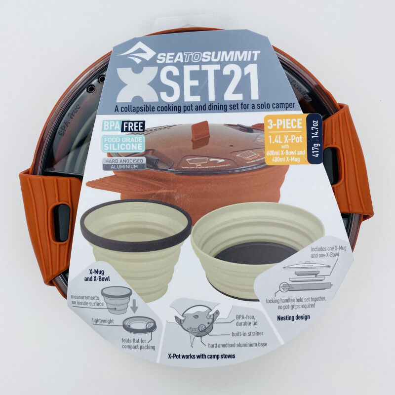 Sea To Summit X Set B - Pentola di seconda mano - Arancia - 1,4 L | Hardloop