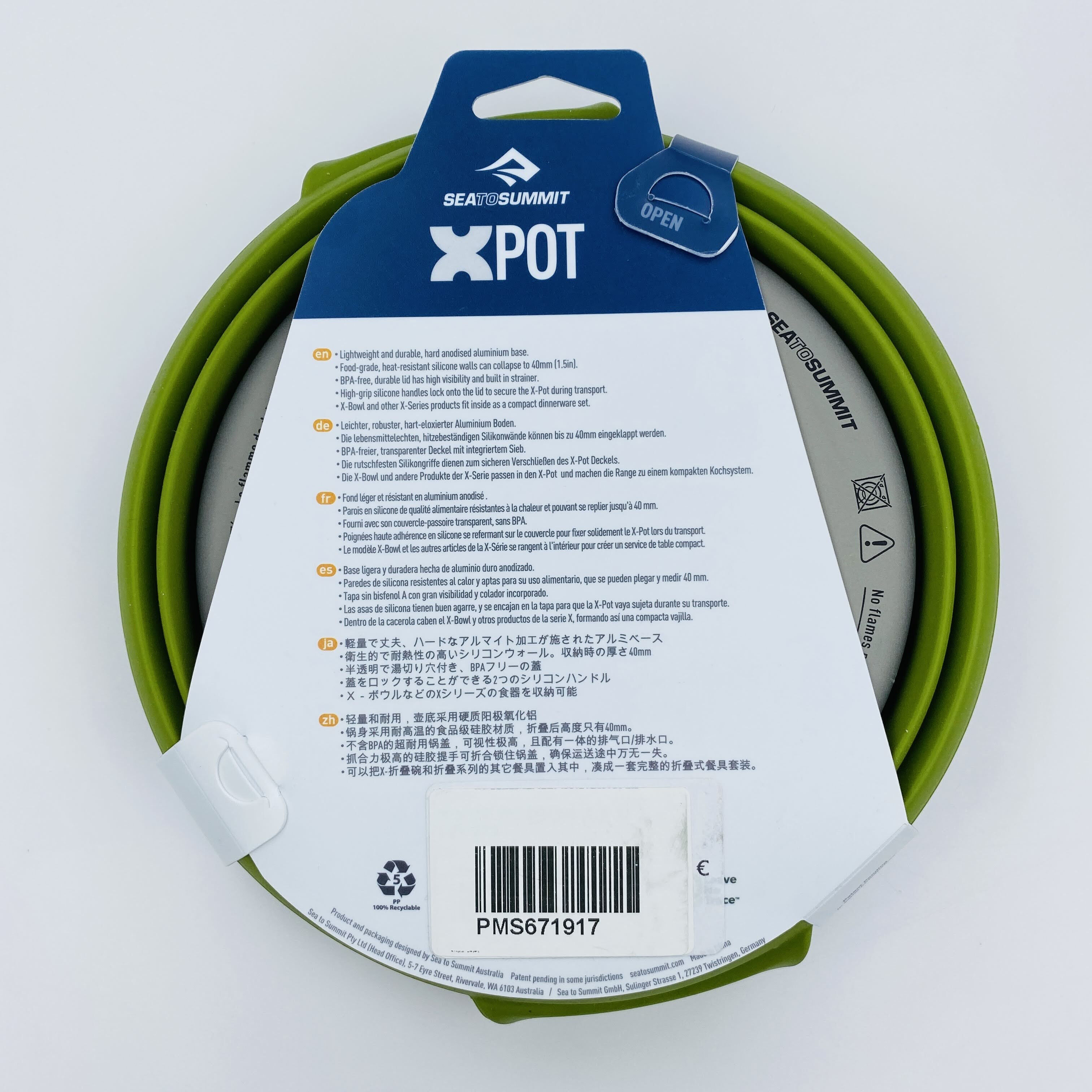Sea To Summit X Pot Medium 2.8 L - Pentola di seconda mano - Verde oliva - 2,8 L | Hardloop
