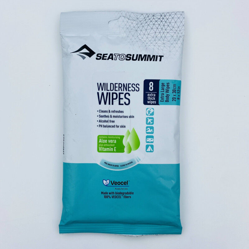 Pack De 12 Lingettes Wilderness Wipes Sea To Summit - Lingettes Rafraîchissantes Pour Randonnée, Voyage, Compactes - 9