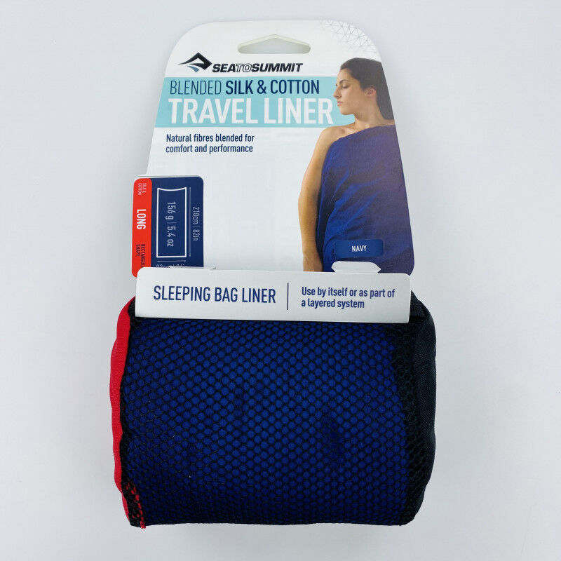 Sea To Summit Drap De Sac Soie Coton Rectan - Sacco a pelo da viaggio di seconda mano - Blu - Taglia unica | Hardloop