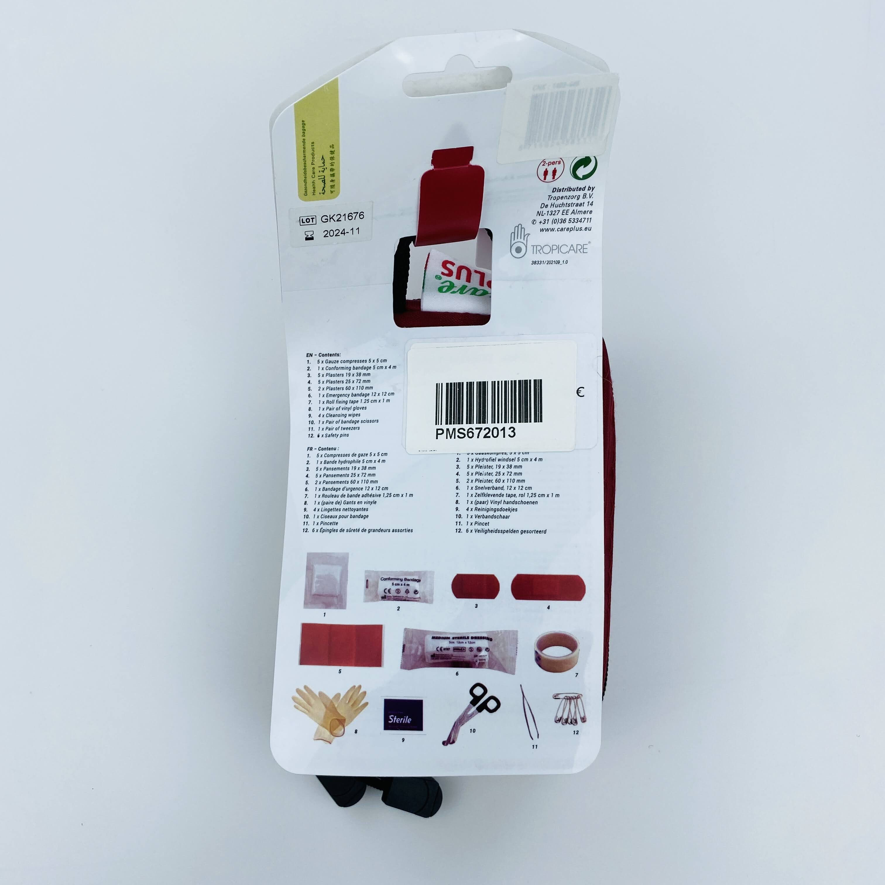 Care Plus First Aid Kit Basic - Second hand First aid kit - Red - One Size | Hardloop