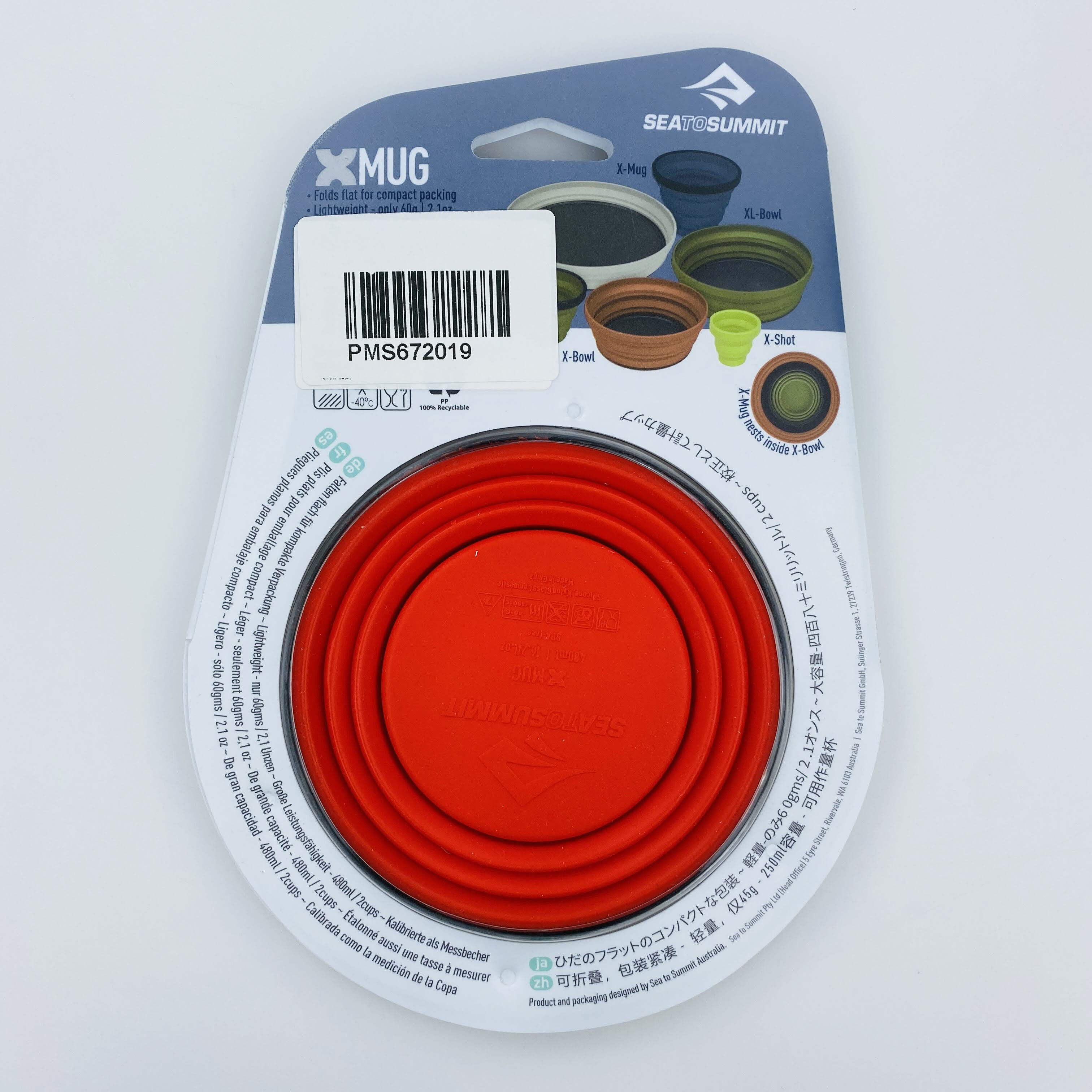 Sea To Summit X Mug Pliant - Bicchiere pieghevole di seconda mano - Rosso - 480 ml | Hardloop