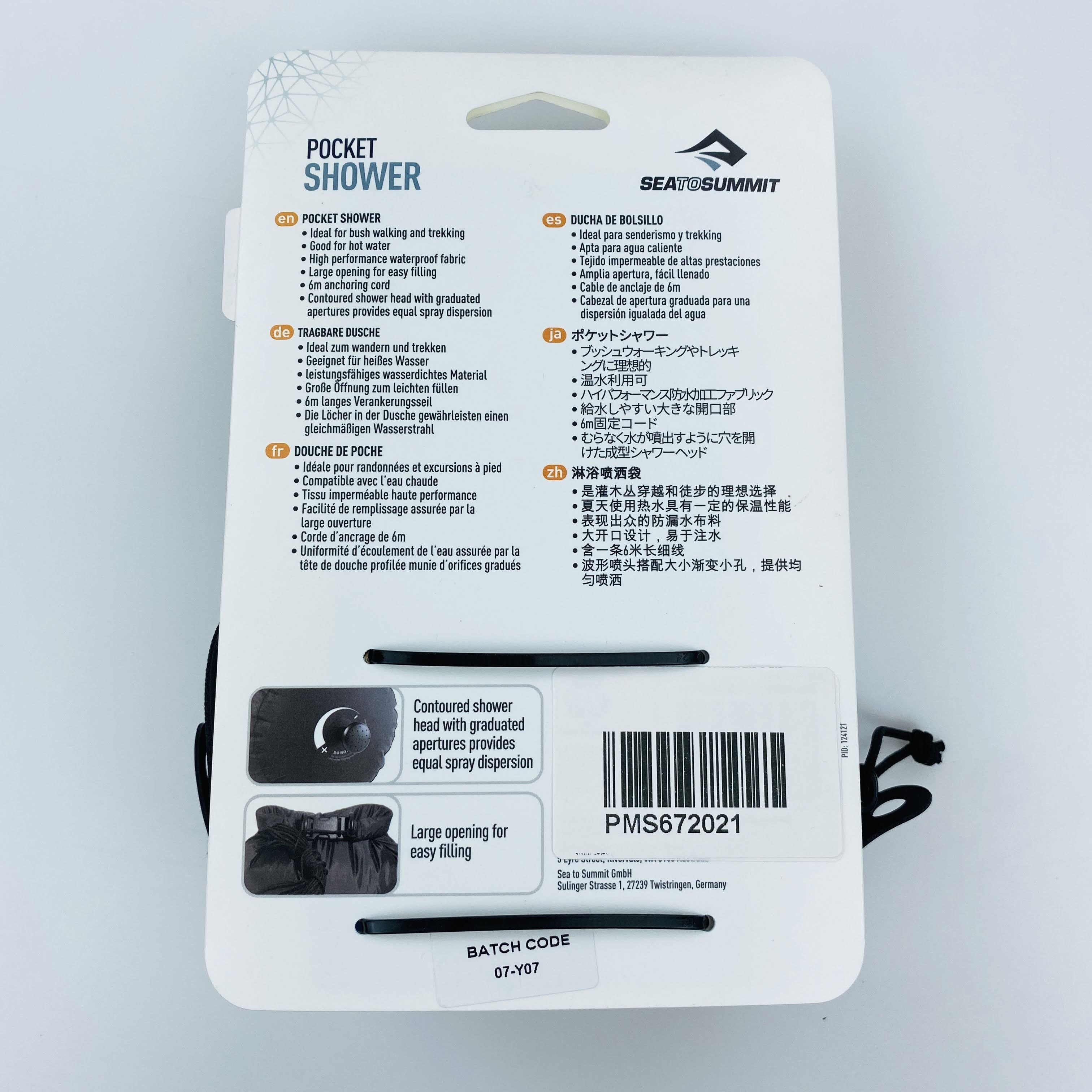 Sea To Summit Douche Solaire De Poche / Poc - Second hand Prysznic solarny turystyczny - Niebieski - 10 L | Hardloop