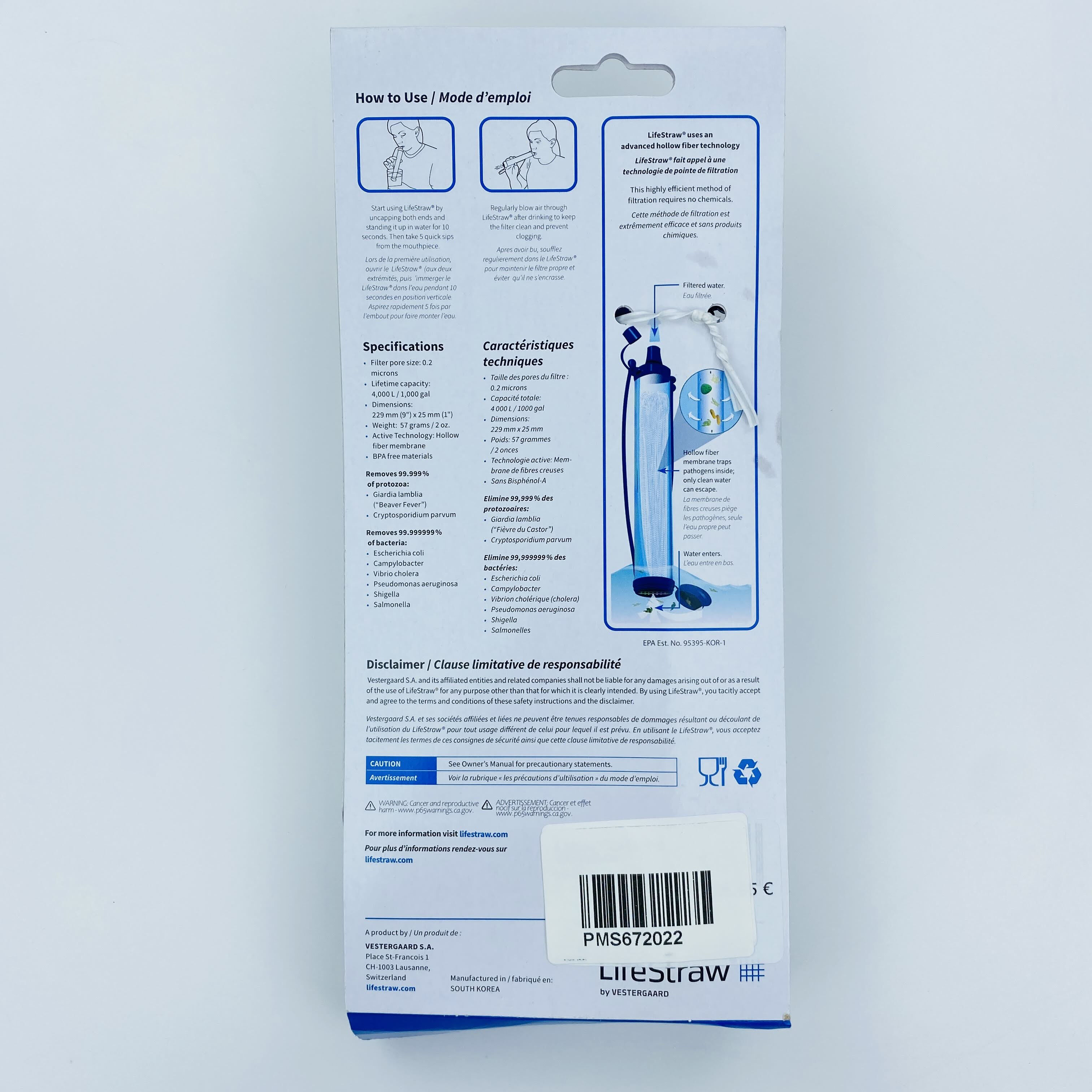 Sea To Summit Lifestraw Pe - Filtro acqua di seconda mano - Blu - Taglia unica | Hardloop