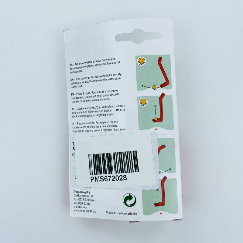Care Plus Tick Out Ticks 2 Go - Seconde main Pince à tiques - Rouge - Taille unique | Hardloop