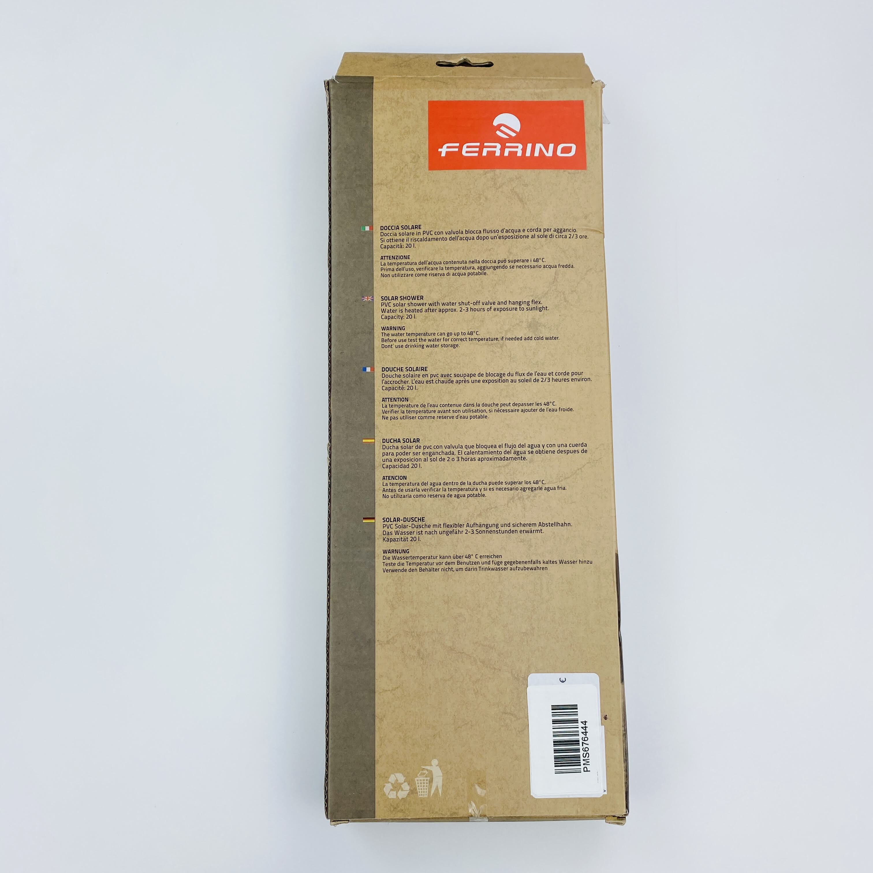 Ferrino Solar Shower - Doccia solare portatil di seconda mano - Nero - 20 L | Hardloop