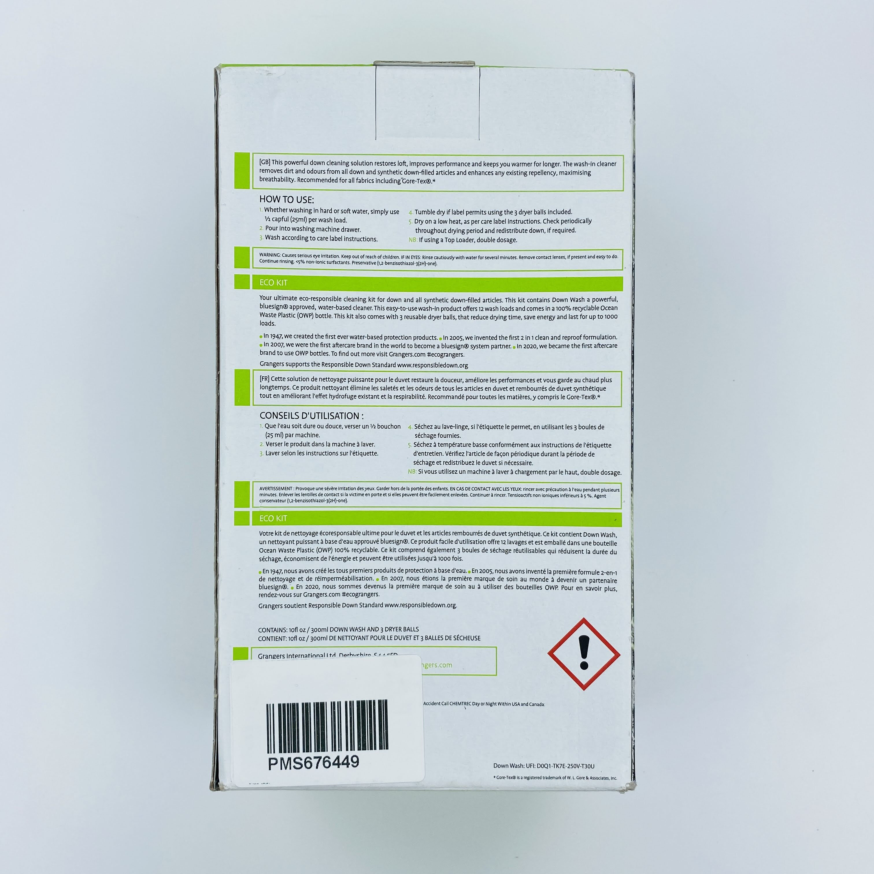 Grangers Down Wash Kit - Second hand Pralnia - Zielony - Jeden rozmiar | Hardloop