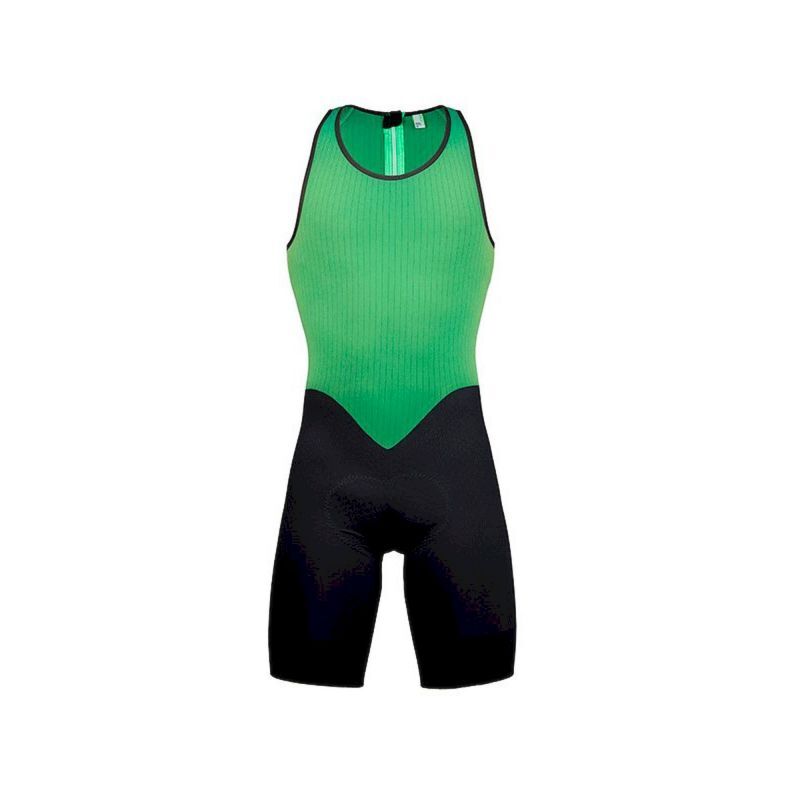 NUNOMO Herren Skinsuit Triathlon Anzug - Einteiliger Radsportanzug Mit Gelpolsterung Für Wettkämpfe