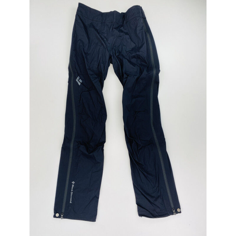 Black Diamond W Stormline Str Fl Zp Rn Pants - Pantaloni antipioggia di seconda mano - Donna - Nero - S | Hardloop