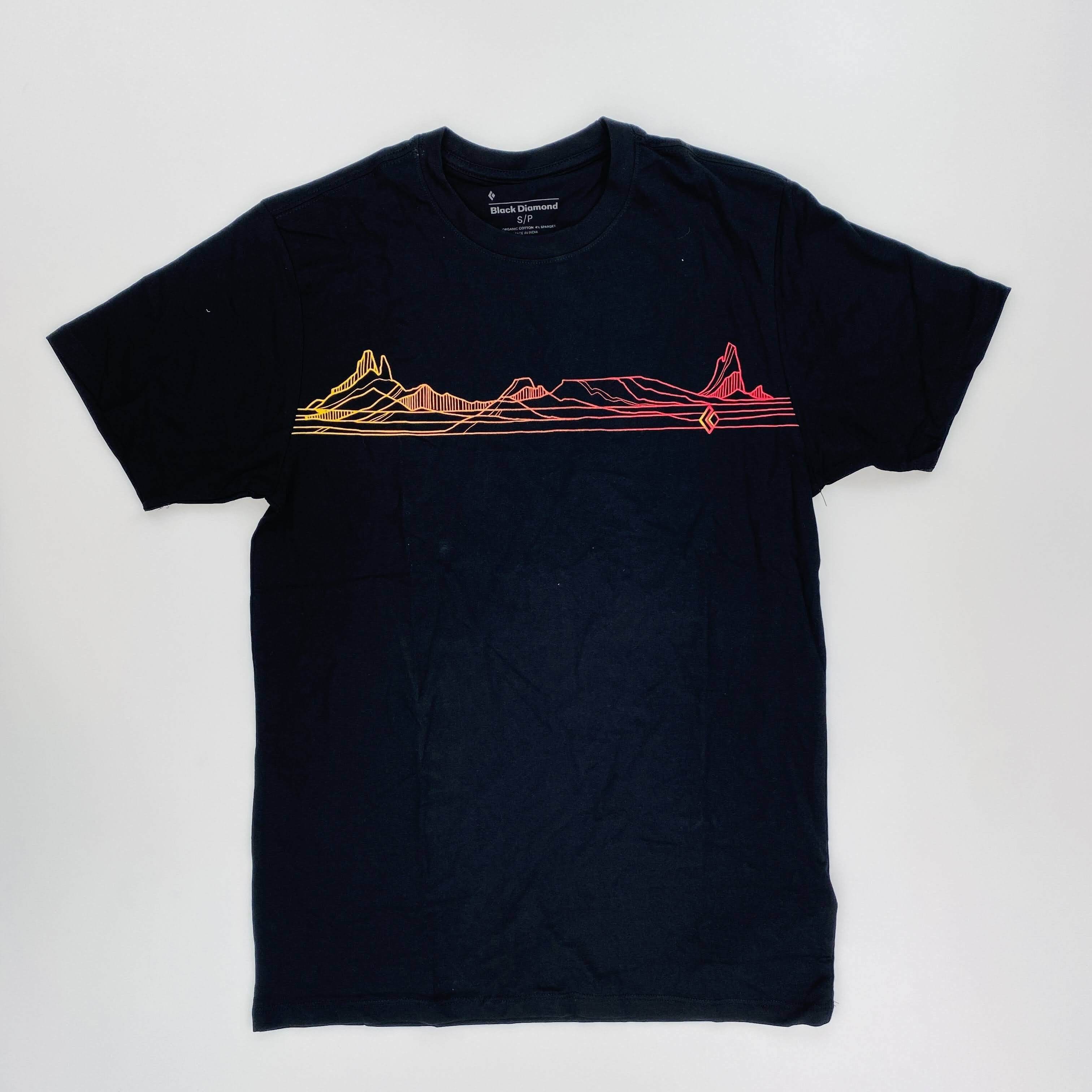 Black Diamond Desert Lines Ss Tee - Second Hand T-shirt meski - Czarny - S | Hardloop