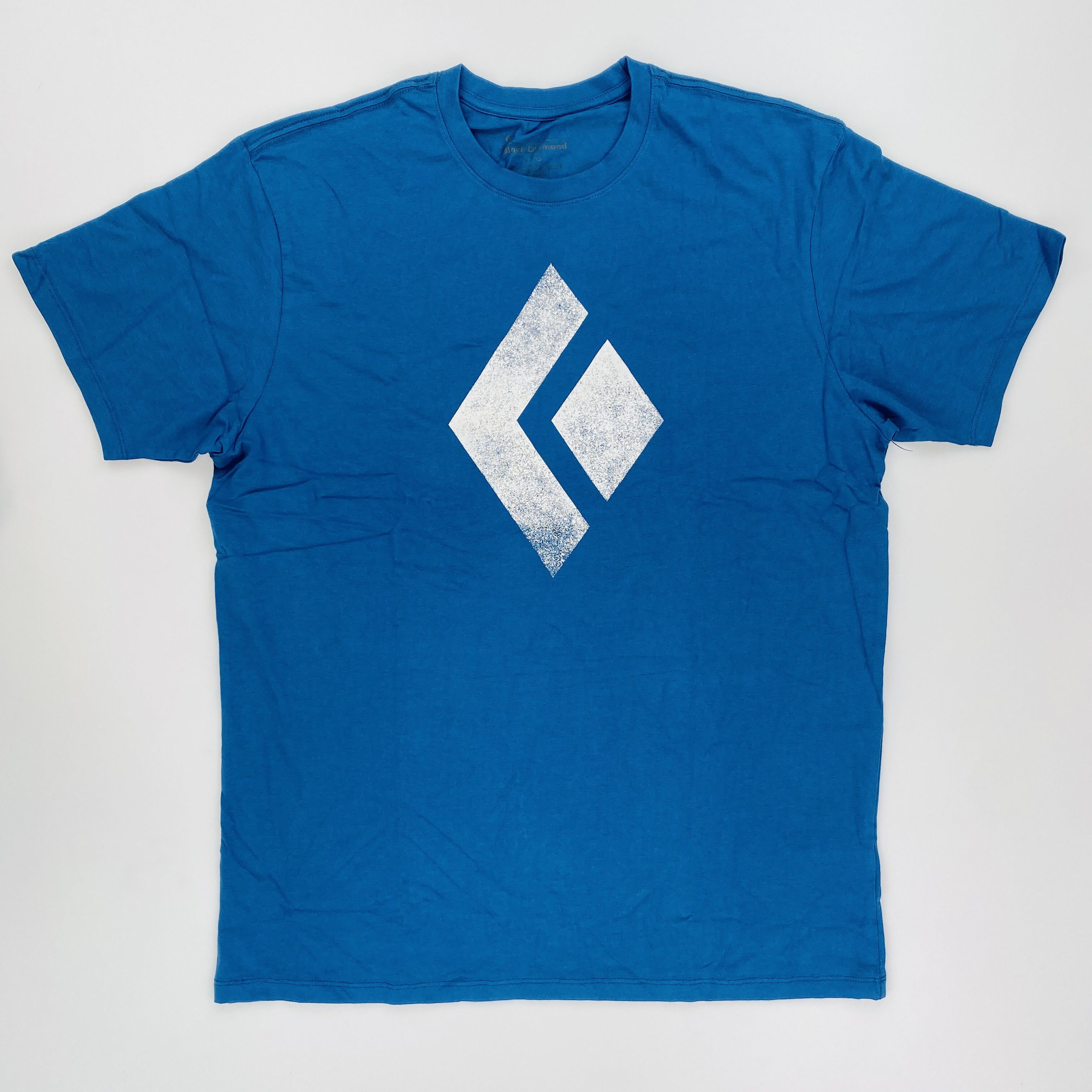 Black Diamond Chalked Up T - Tweedehands T-shirt - Heren - Blauw - L | Hardloop
