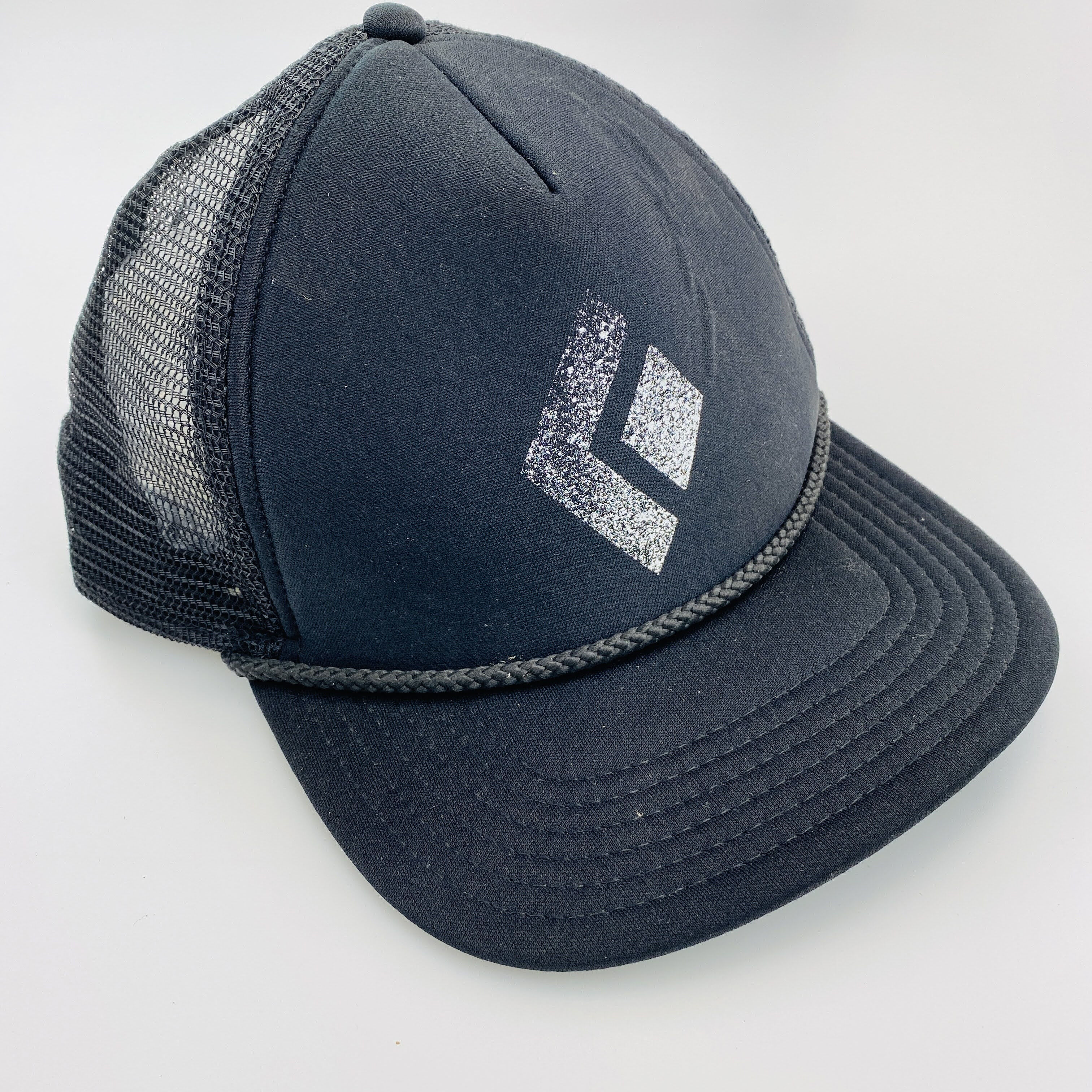 Black Diamond Flat Bill Trucker Hat - Second Hand Czapka z daszkiem męskia - Czarny - Jeden rozmiar | Hardloop