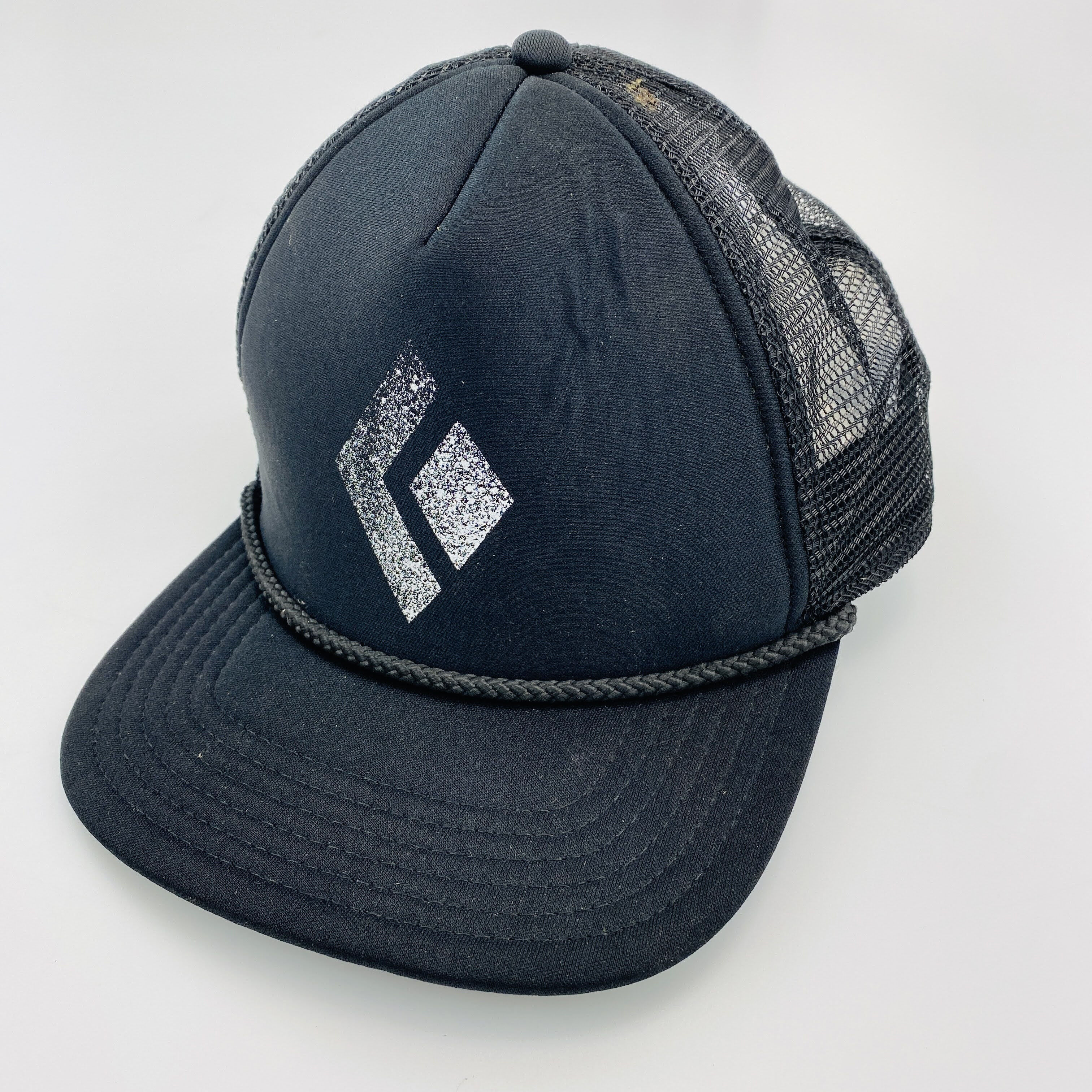 Black Diamond Flat Bill Trucker Hat - Second Hand Czapka z daszkiem męskia - Czarny - Jeden rozmiar | Hardloop
