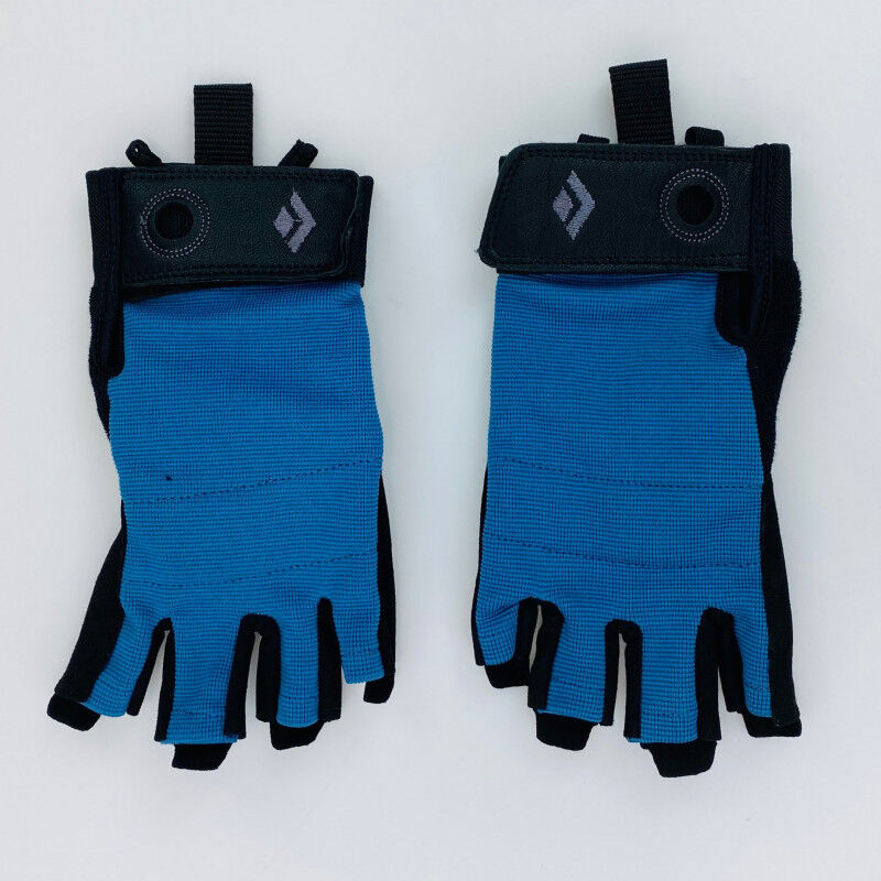 Black Diamond Crag Half Finger Gloves - Tweedehands Handschoenen - Blauw - M | Hardloop