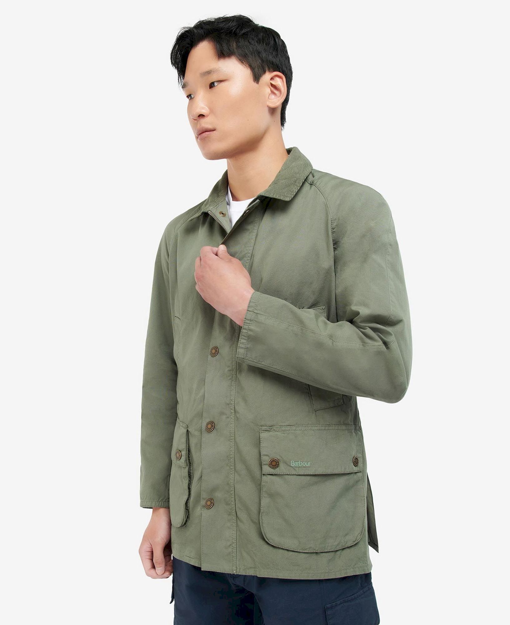 Barbour casual jacket mens olive online