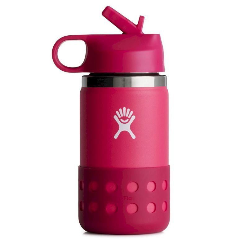 Hydro Flask 12 oz Kids Wide Mouth Straw Lid & Boot - Bouteille isotherme enfant