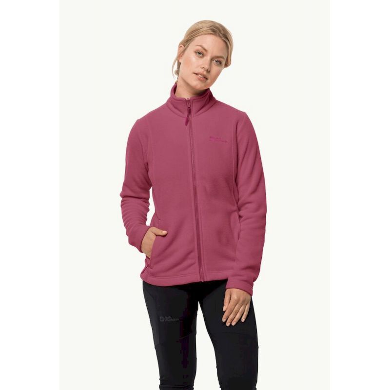 Pull Polaire Jack-Wolfskin Pour Femme En Polartec - Taille S, Couleur Marron - Occasion Très Bon état
