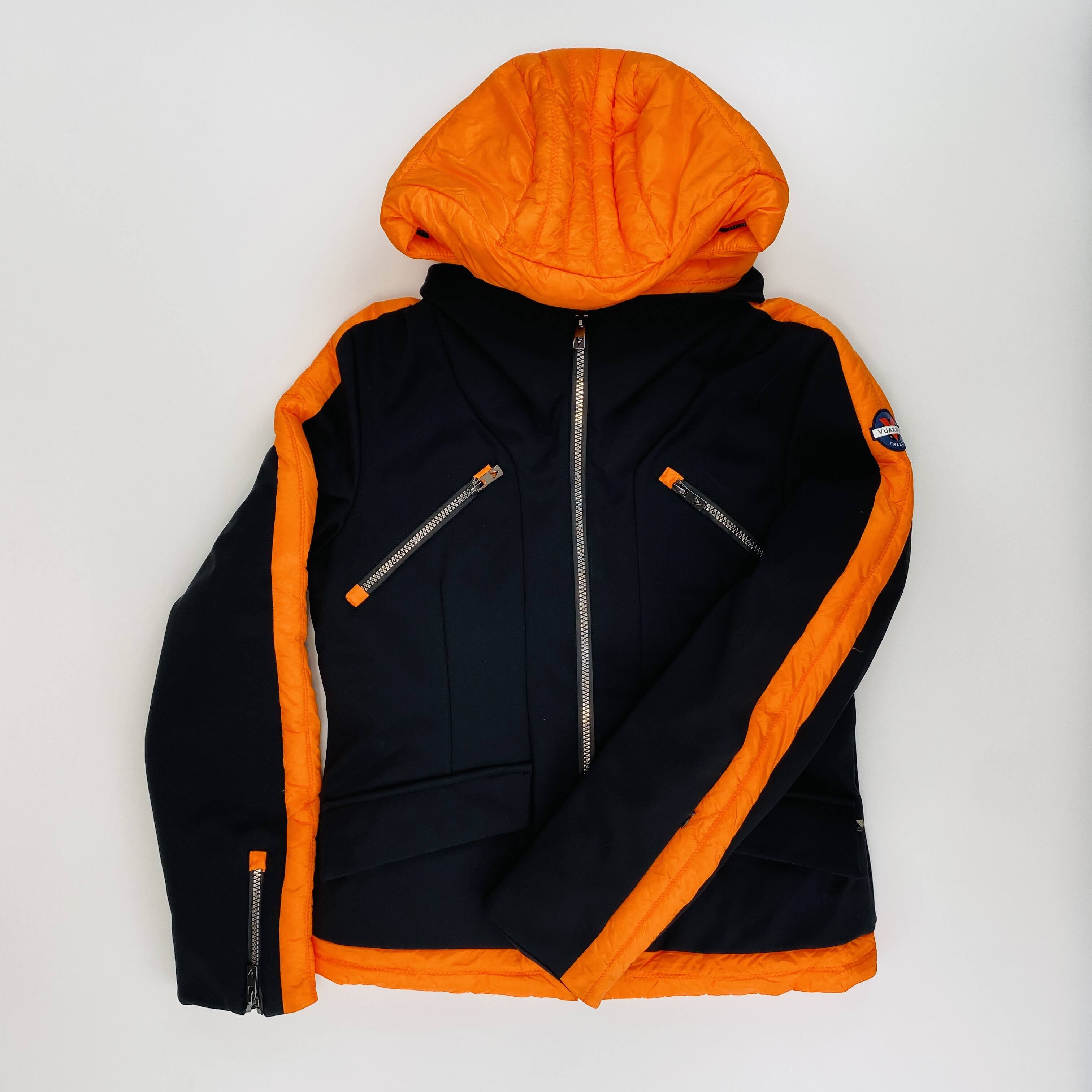 Orange and shop black ski jacket