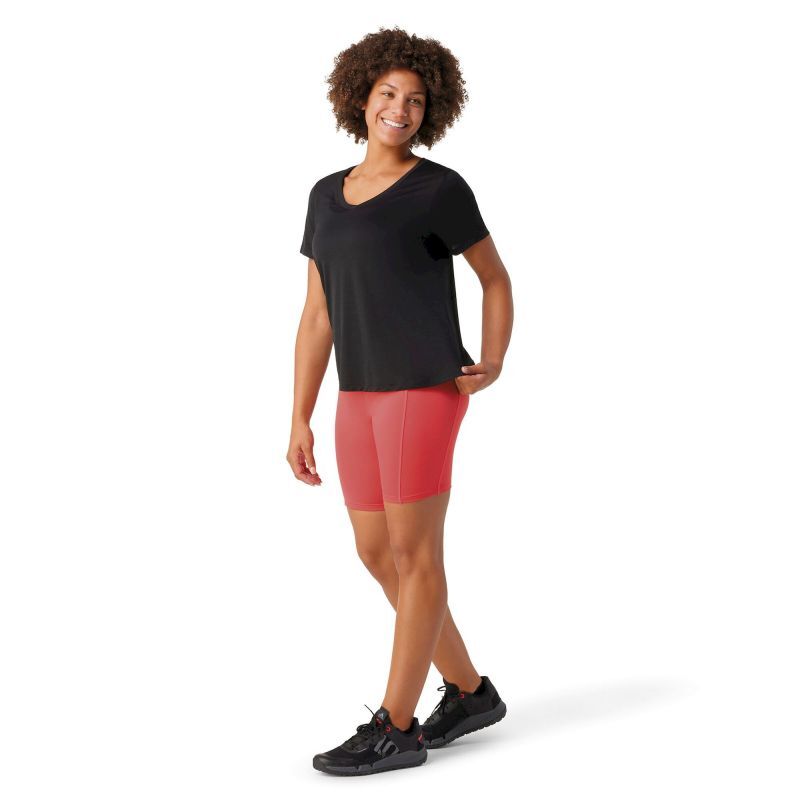Active Ultralite V-Neck Short Sleeve - Camiseta de lã merino mulher