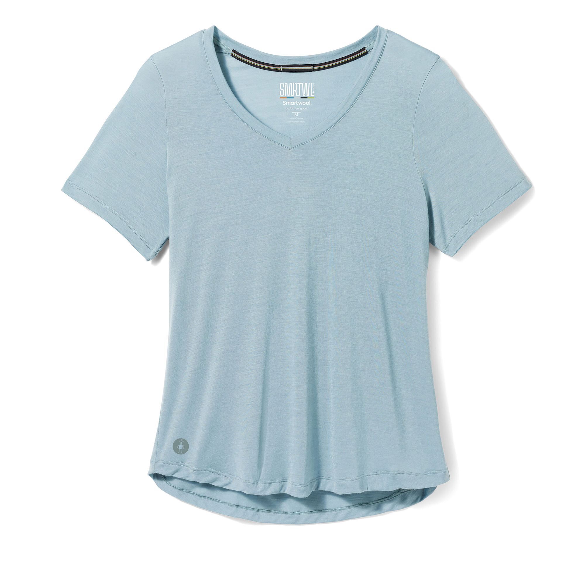 Smartwool Active Ultralite V-Neck Short Sleeve - Camiseta de merino - Mujer | Hardloop