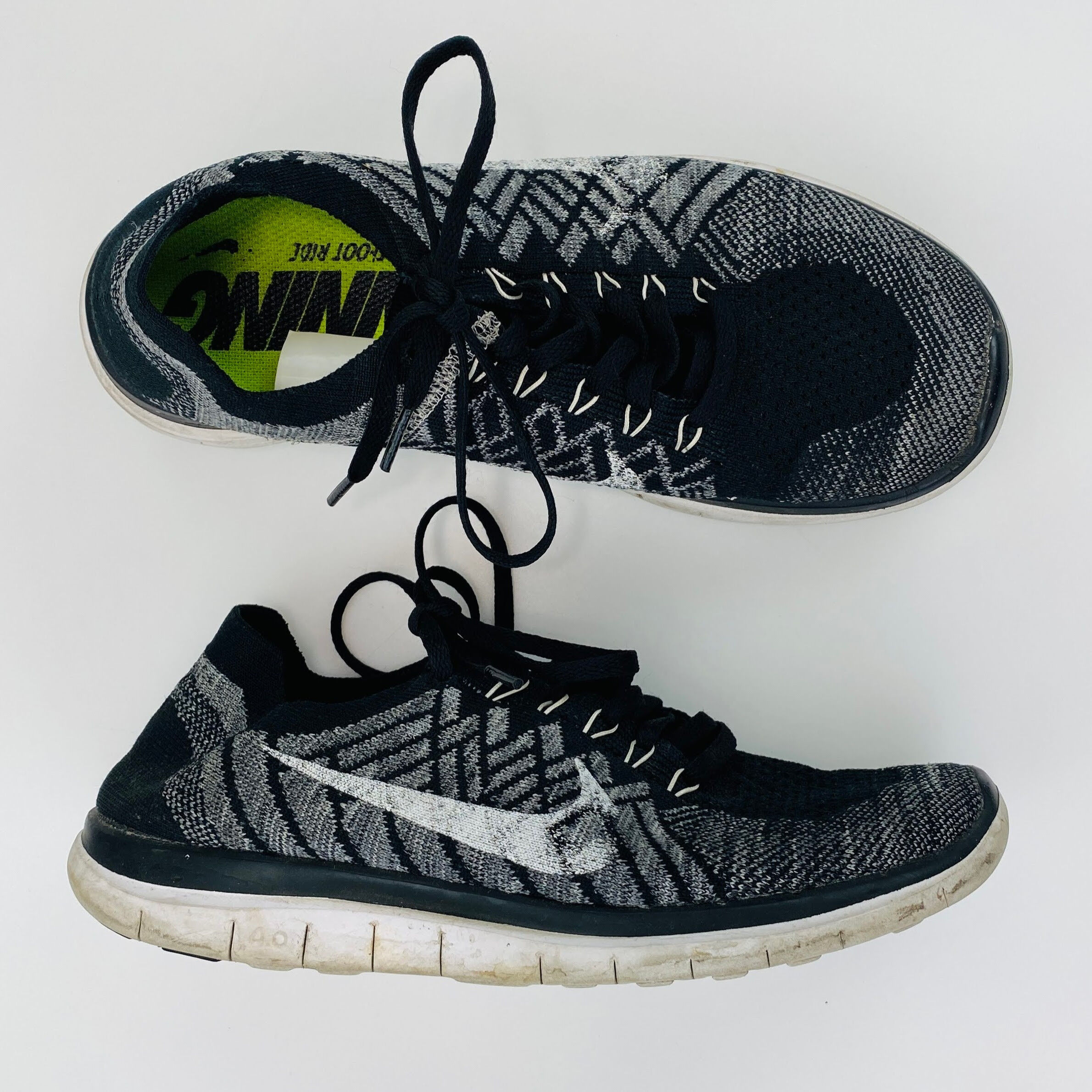 Articulación Resignación Blanco Nike Free 4.0 Flyknit - Second Hand Running shoes - Women's - Black - 40 |  Hardloop