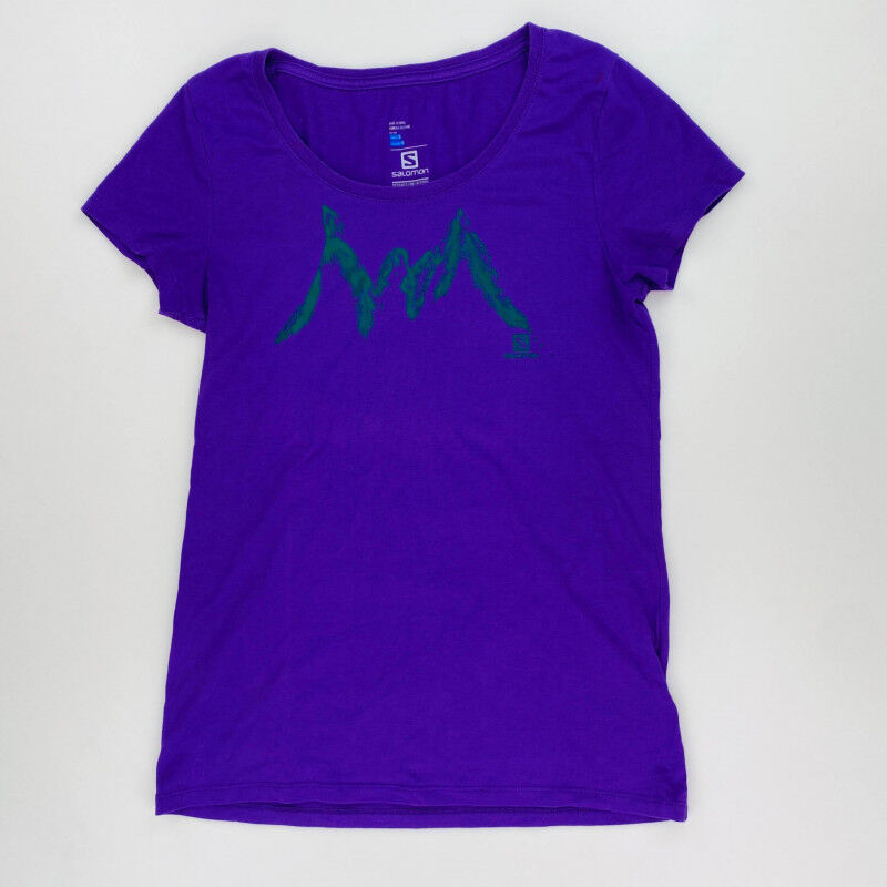 Salomon Explore Graphic M - T-shirt di seconda mano - Donna - Viola - S | Hardloop