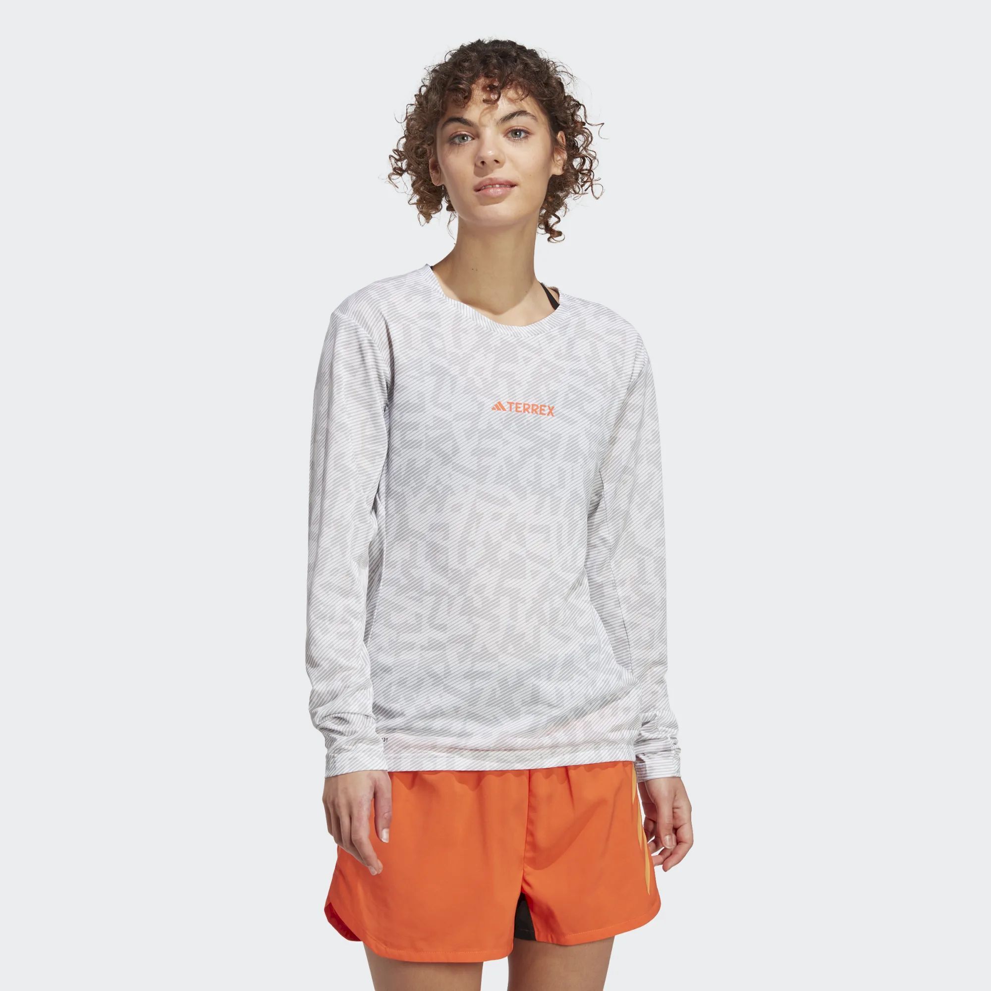 Adidas Trail LS GFX - T-shirt - Dam | Hardloop