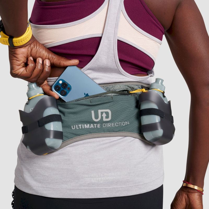 Ultimate Direction Ceinture utilitaire unisexe Plus 6.0 pour course, course ou marche, Onyx, XS
