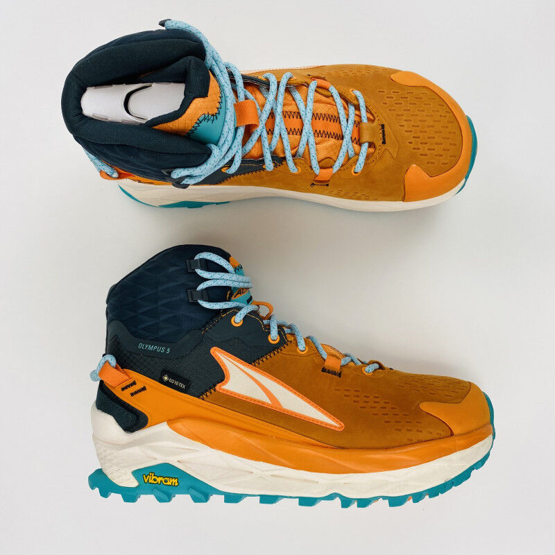 Altra W Olympus 5 Hike Mid Gtx - Second Hand Buty trailowe damskie - Pomarańczowy - 40 | Hardloop