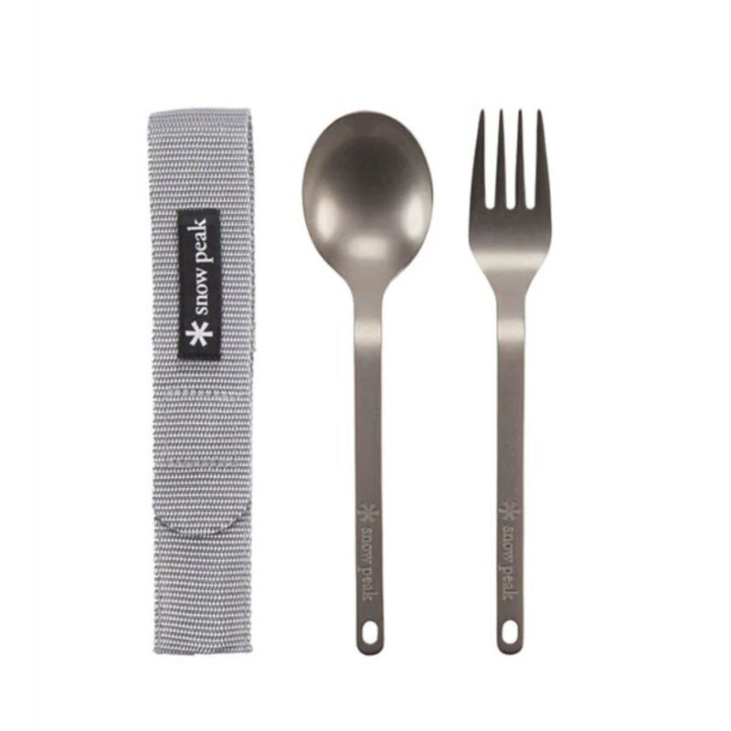 Titanium Fork & Spoon Set - Couverts