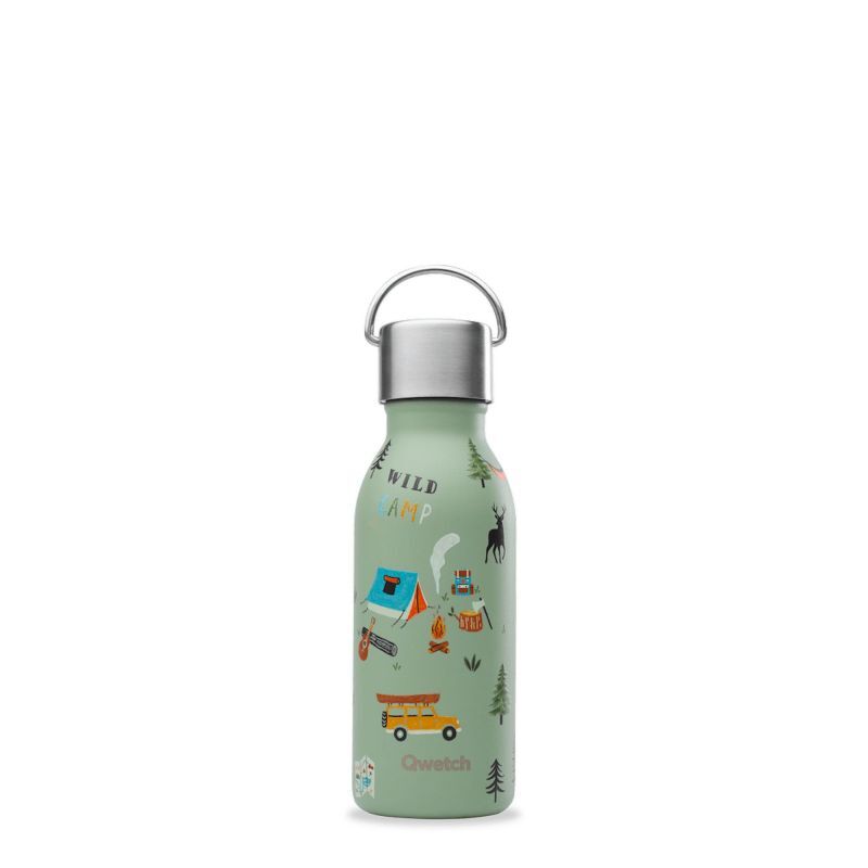 BOUTEILLE ISOTHERME ENFANT YOSEMITE GRENAT 350ML QWETCH - Culinarion