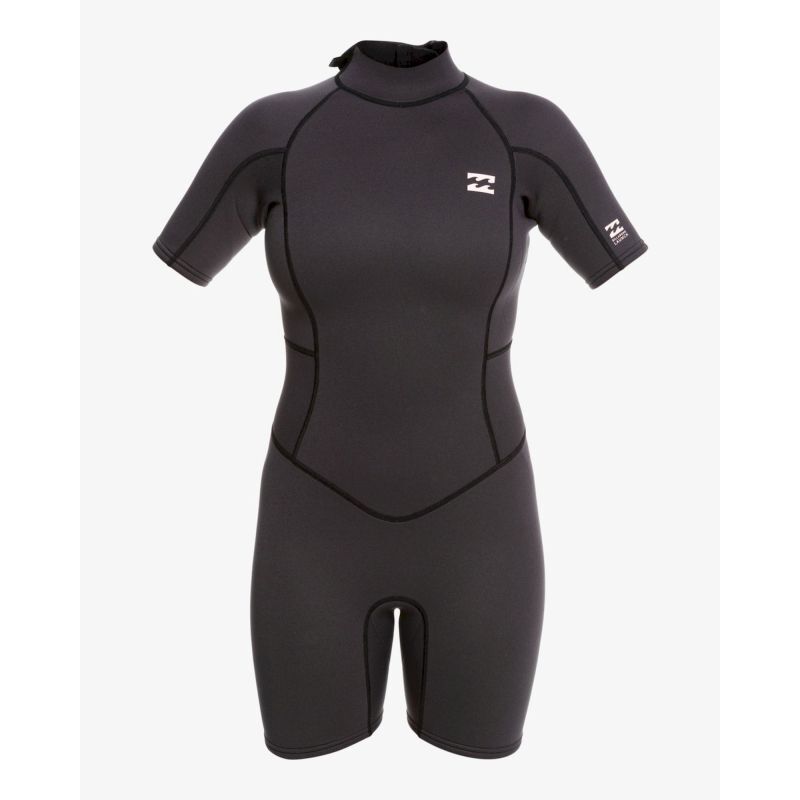 Billabong 2/2mm Launch Back Zip SS Spring - Våtdräkt för surfing - Dam | Hardloop