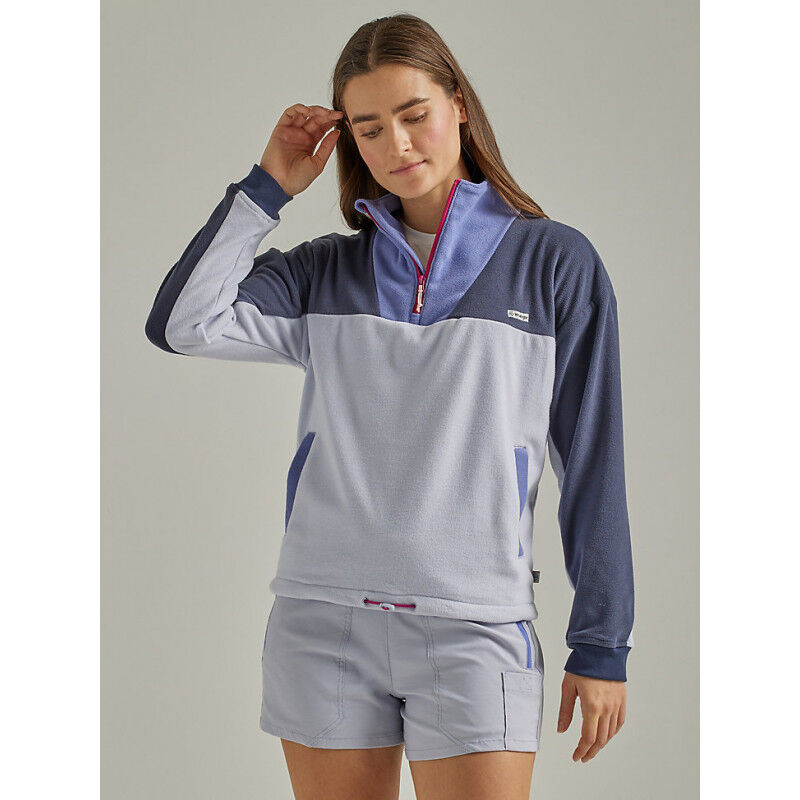 Wrangler All Terrain Gear 1/4 Zip Popover Fleece - Fleecevest - Dames | Hardloop