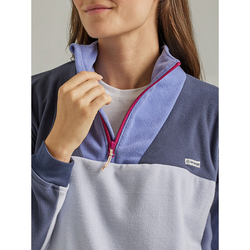 Wrangler All Terrain Gear 1/4 Zip Popover Fleece - Fleecevest - Dames | Hardloop