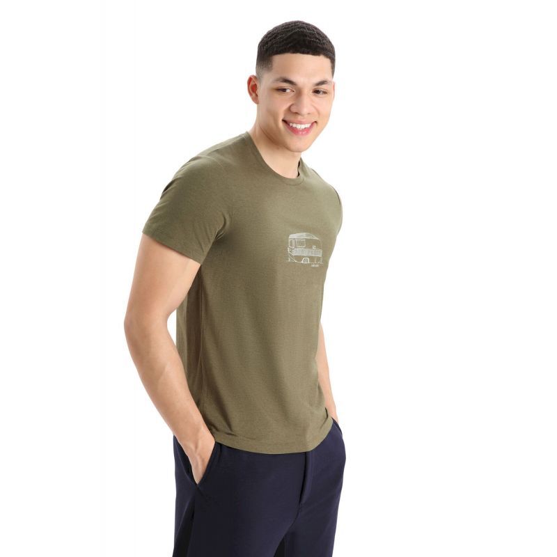 Icebreaker Central Classic SS Tee IB Caravan - Koszulka z wełny Merino® męska | Hardloop