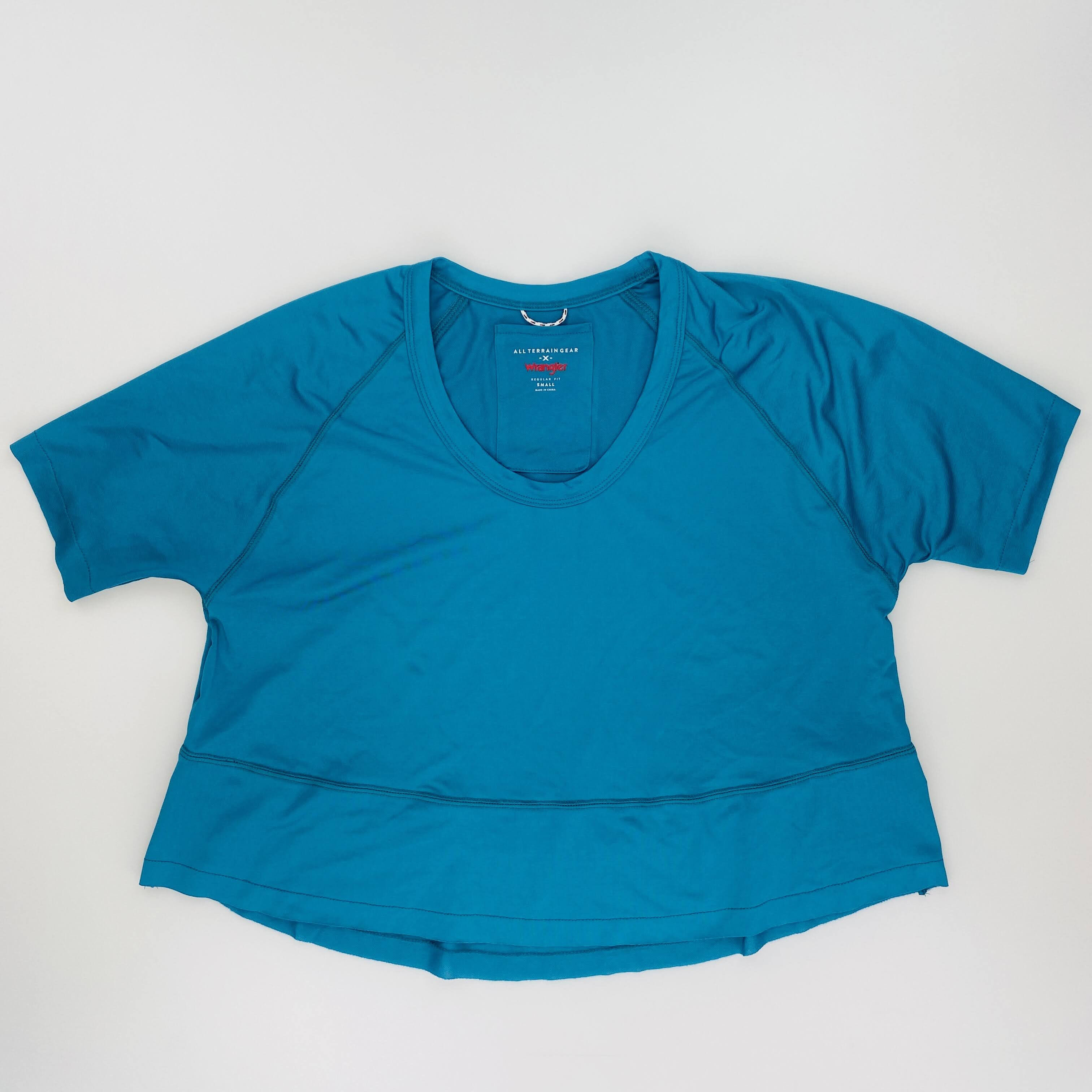 Wrangler Cropped Tee - Pre-owned T-shirt - Damer - Blå - S | Hardloop